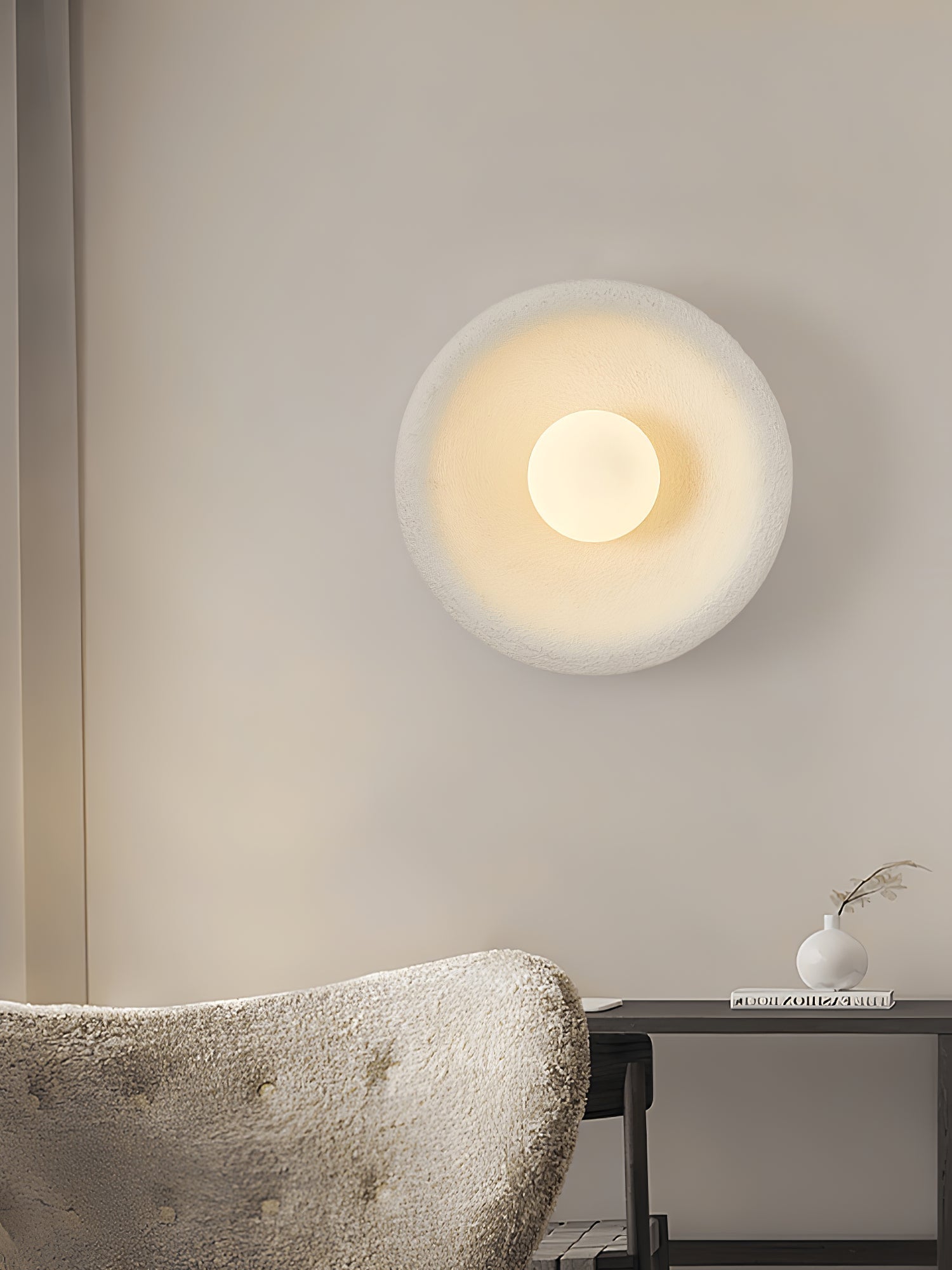 Evvinora Modern Minimalist Halo Glass Wall Light-Neutral Decor