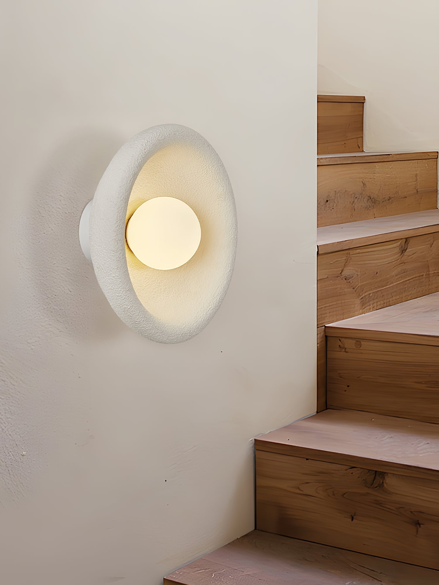 Evvinora Modern Minimalist Halo Glass Wall Light-Neutral Decor