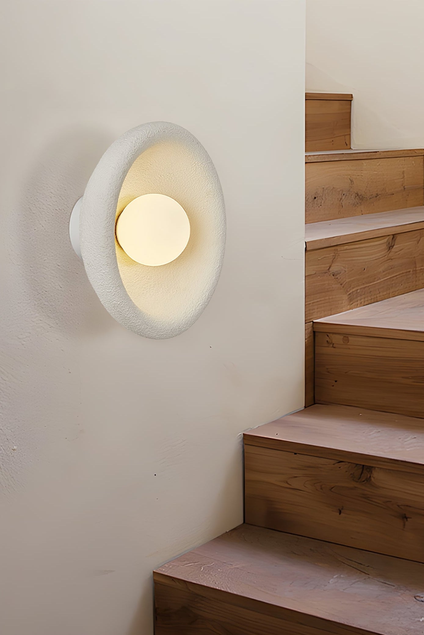 Evvinora Modern Minimalist Halo Glass Wall Light-Neutral Decor