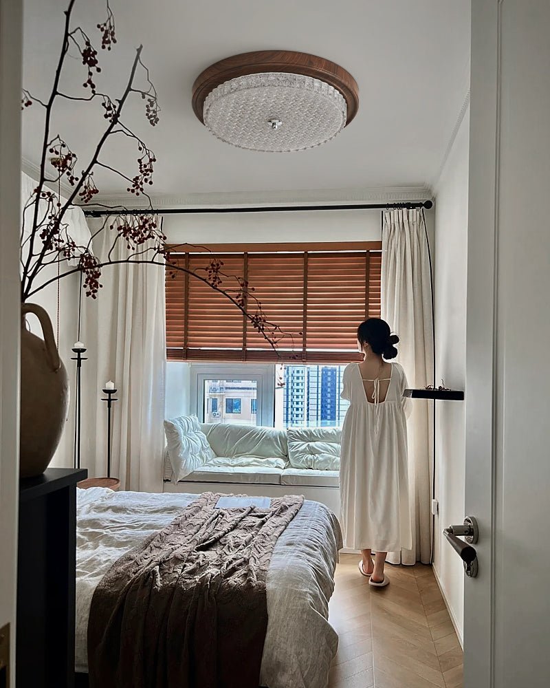 Nyshair Modern Minimalist Glass Ceiling Light-Neutral Decor