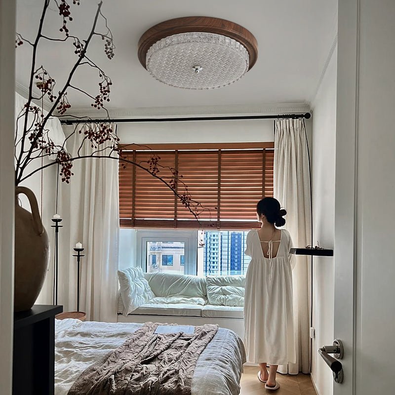Nyshair Modern Minimalist Glass Ceiling Light-Neutral Decor