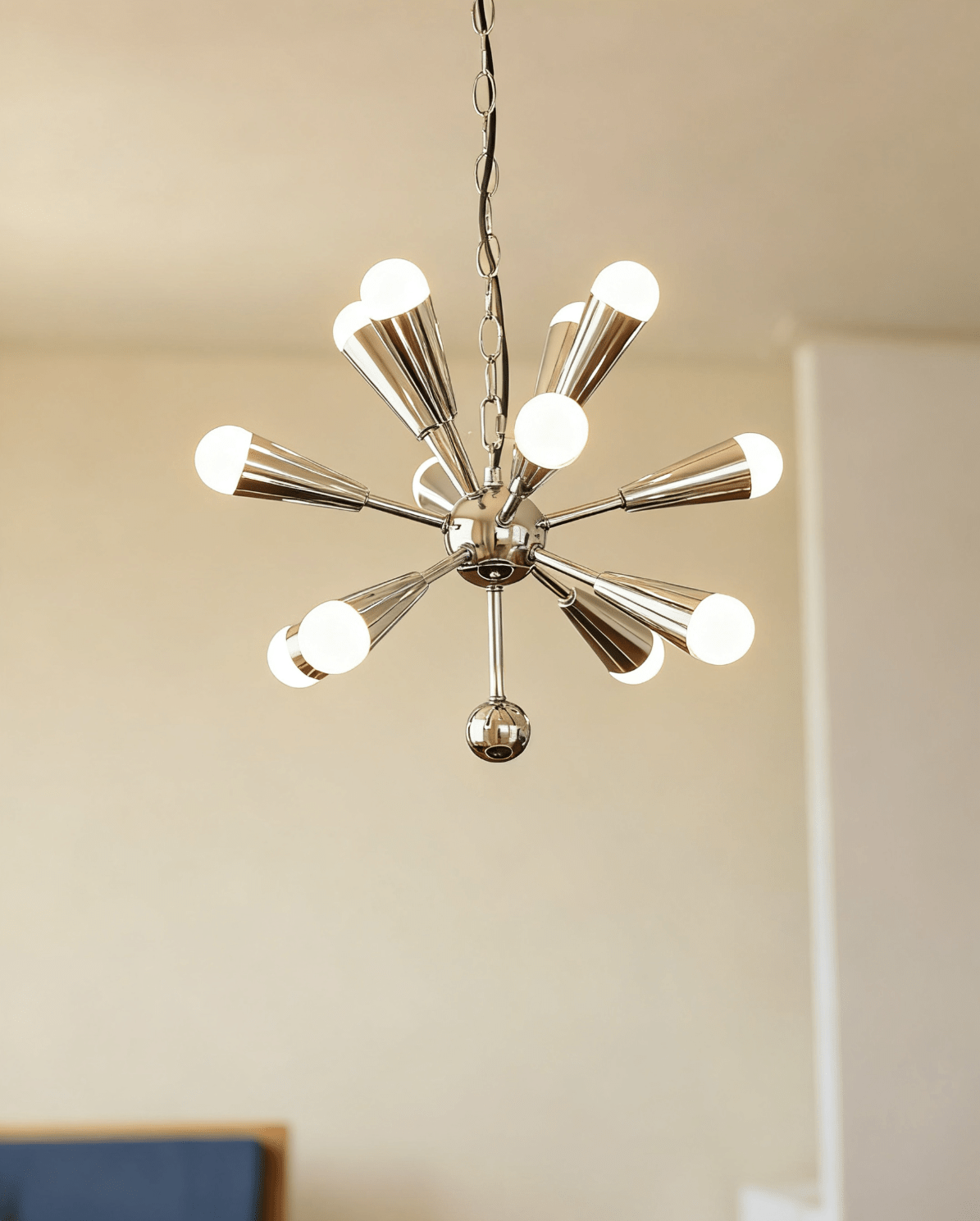 Emberis Chrome Chandelier-Neutral Decor