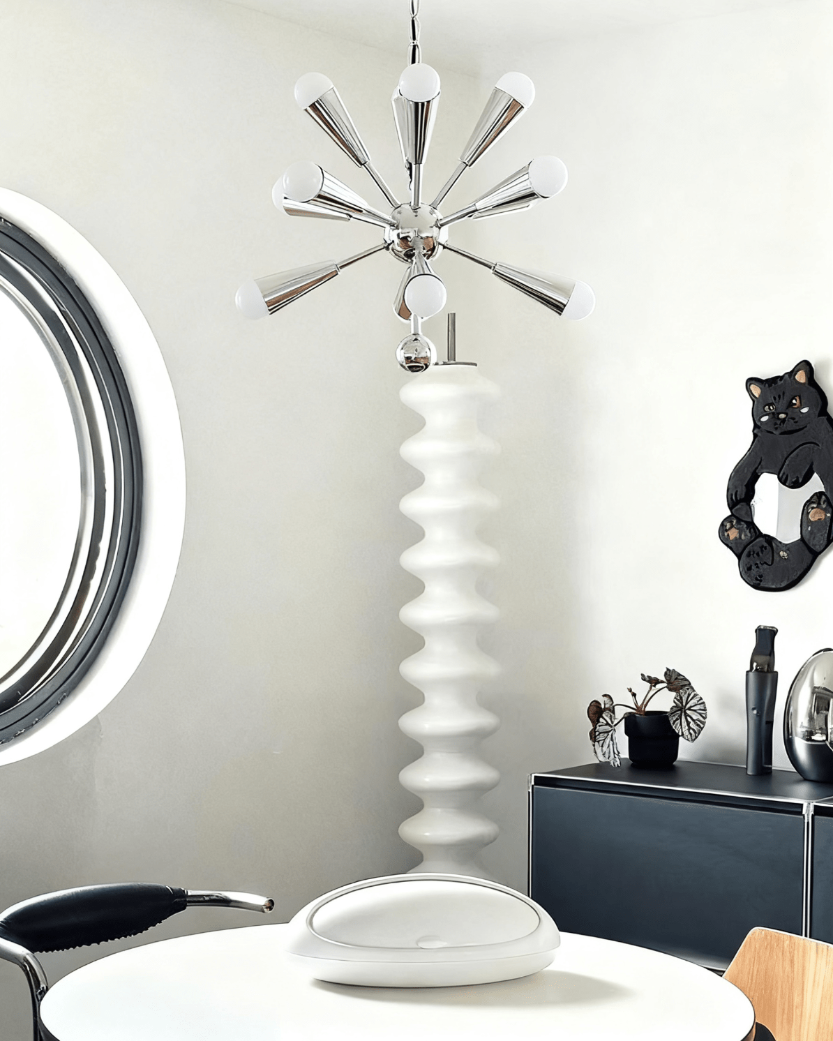 Emberis Chrome Chandelier-Neutral Decor