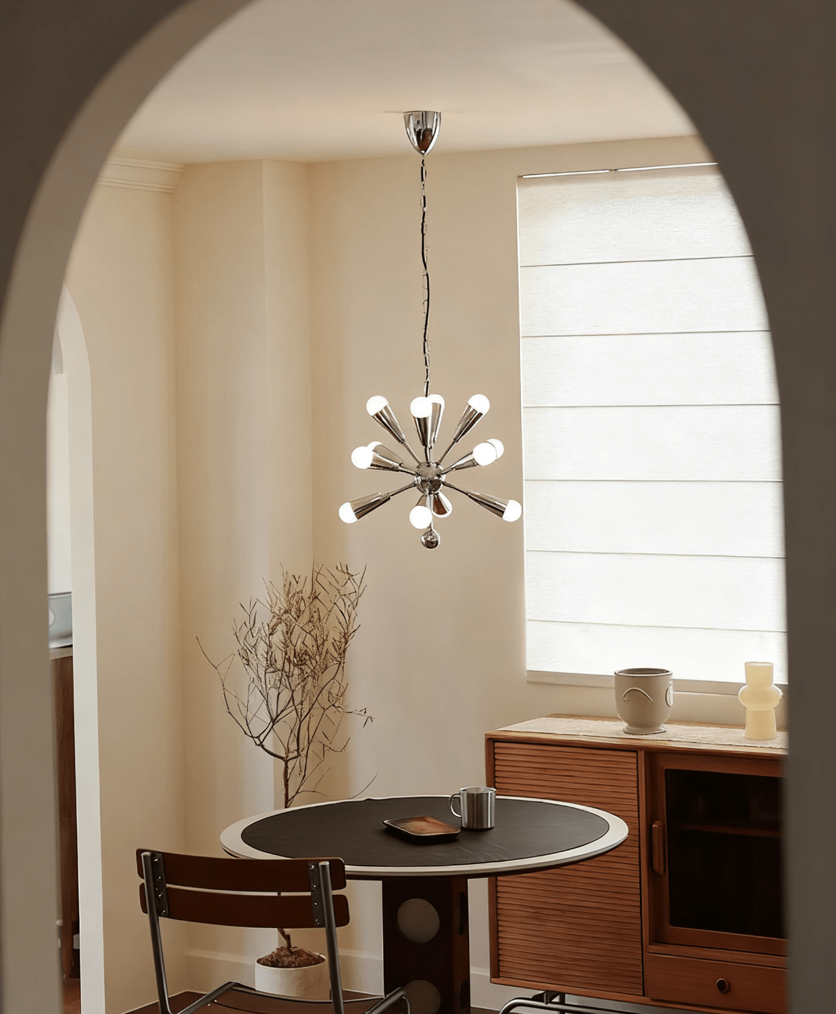 Emberis Chrome Chandelier-Neutral Decor