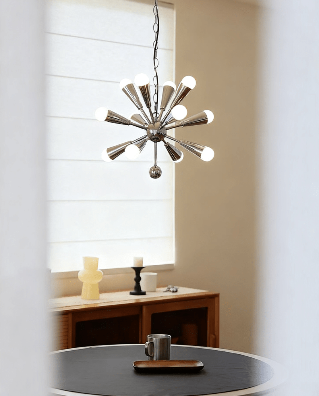Emberis Chrome Chandelier-Neutral Decor