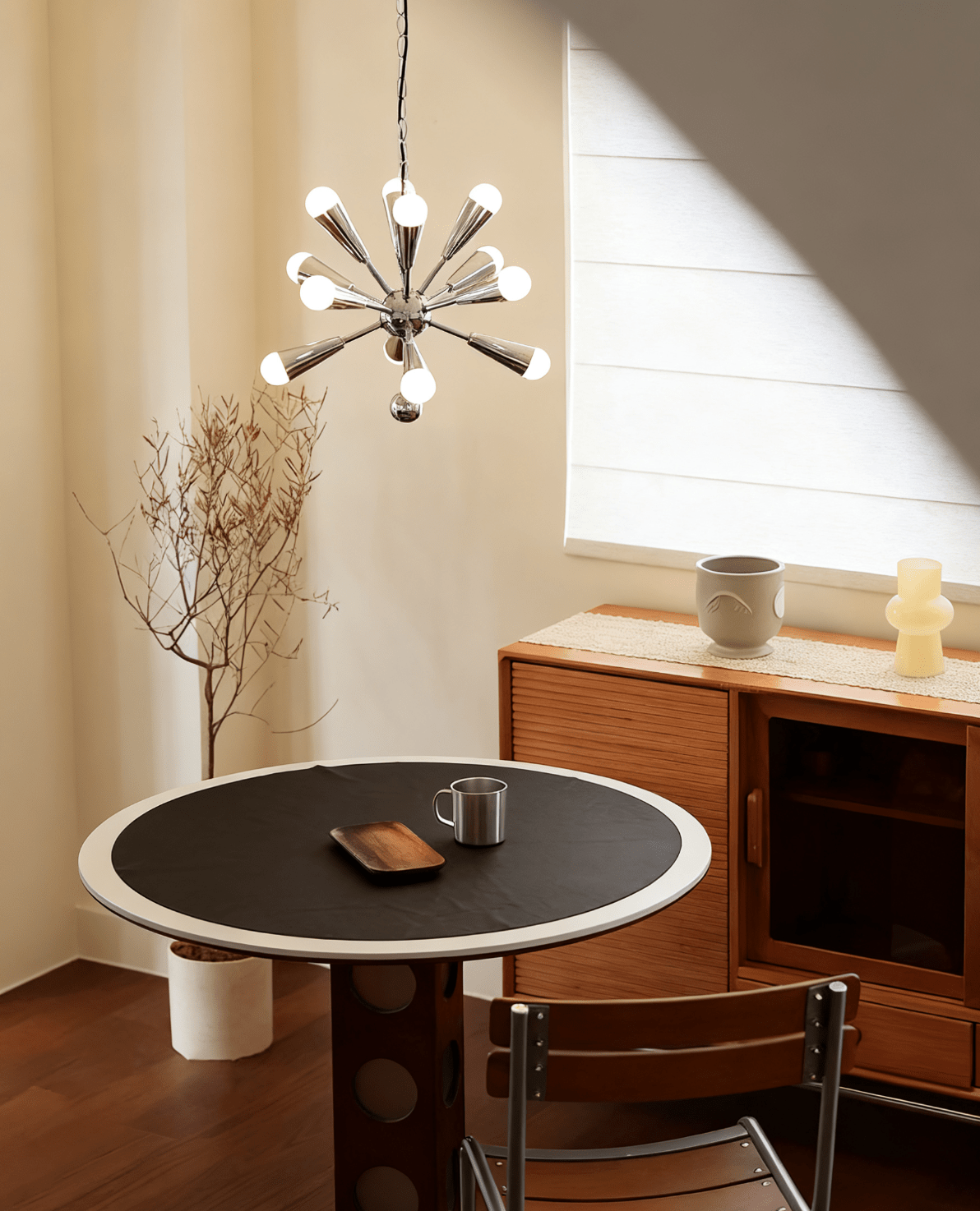 Emberis Chrome Chandelier-Neutral Decor