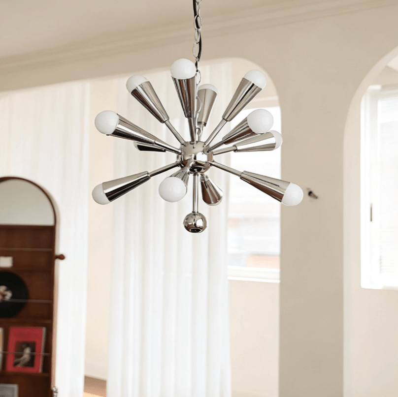 Emberis Chrome Chandelier-Neutral Decor