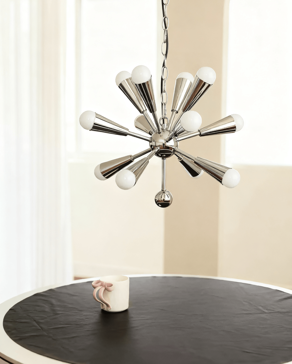 Emberis Chrome Chandelier-Neutral Decor