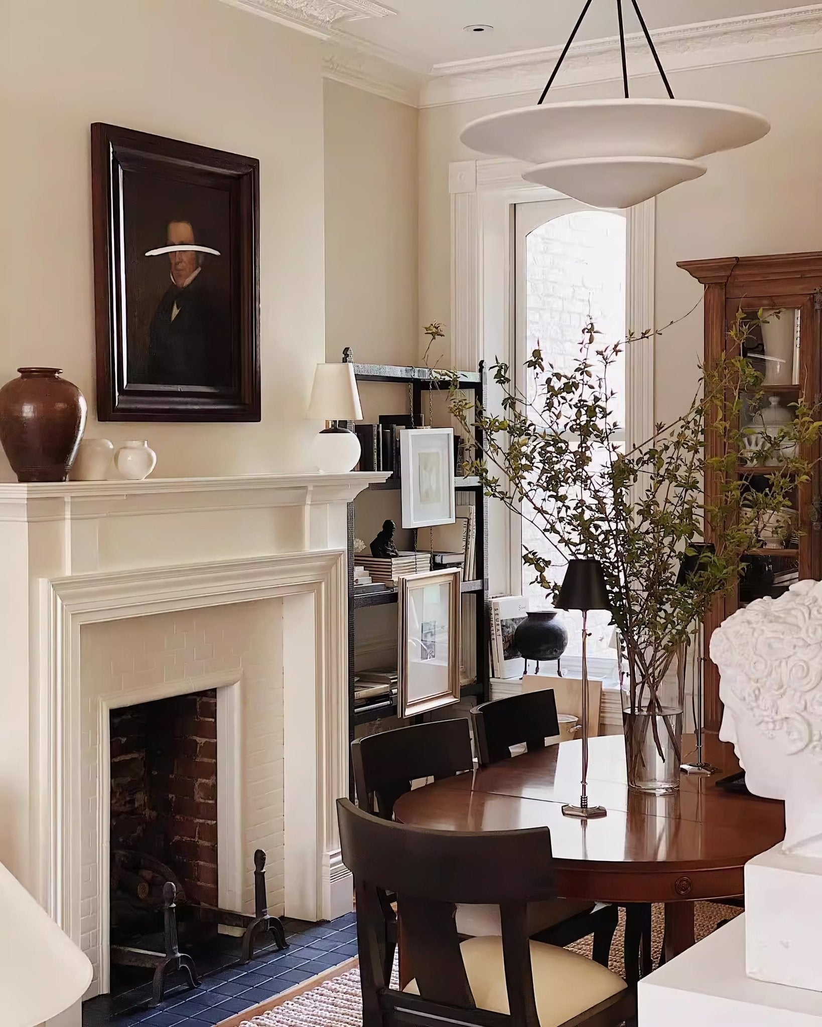 Lunara Modern Plaster Pendant Light-Neutral Decor