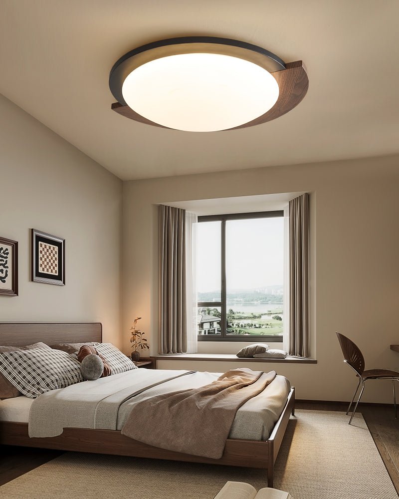 Orwyn Grain Halo Ceiling Light-Neutral Decor