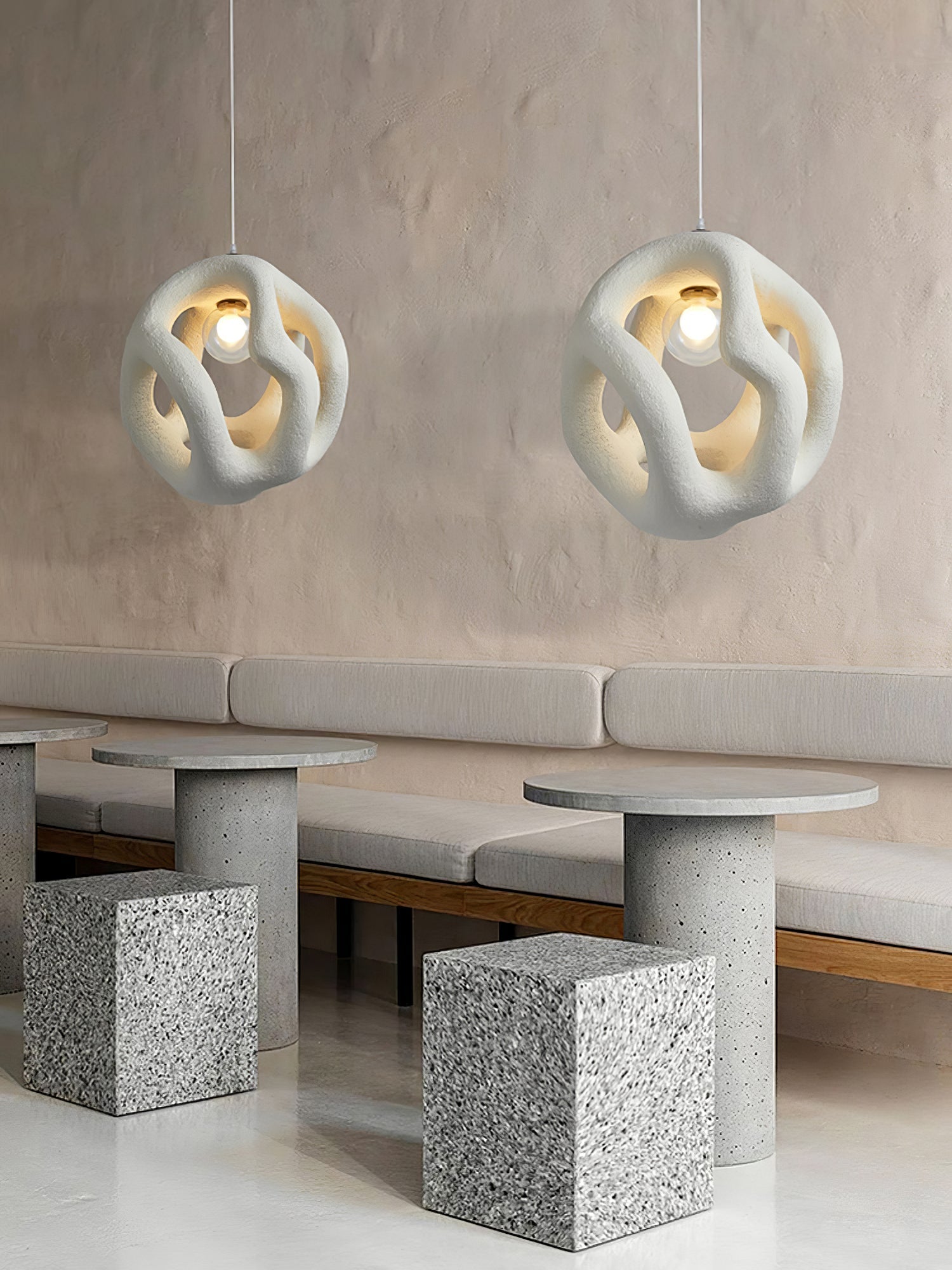 Corra Wabi-Sabi Pendant Light-Neutral Decor