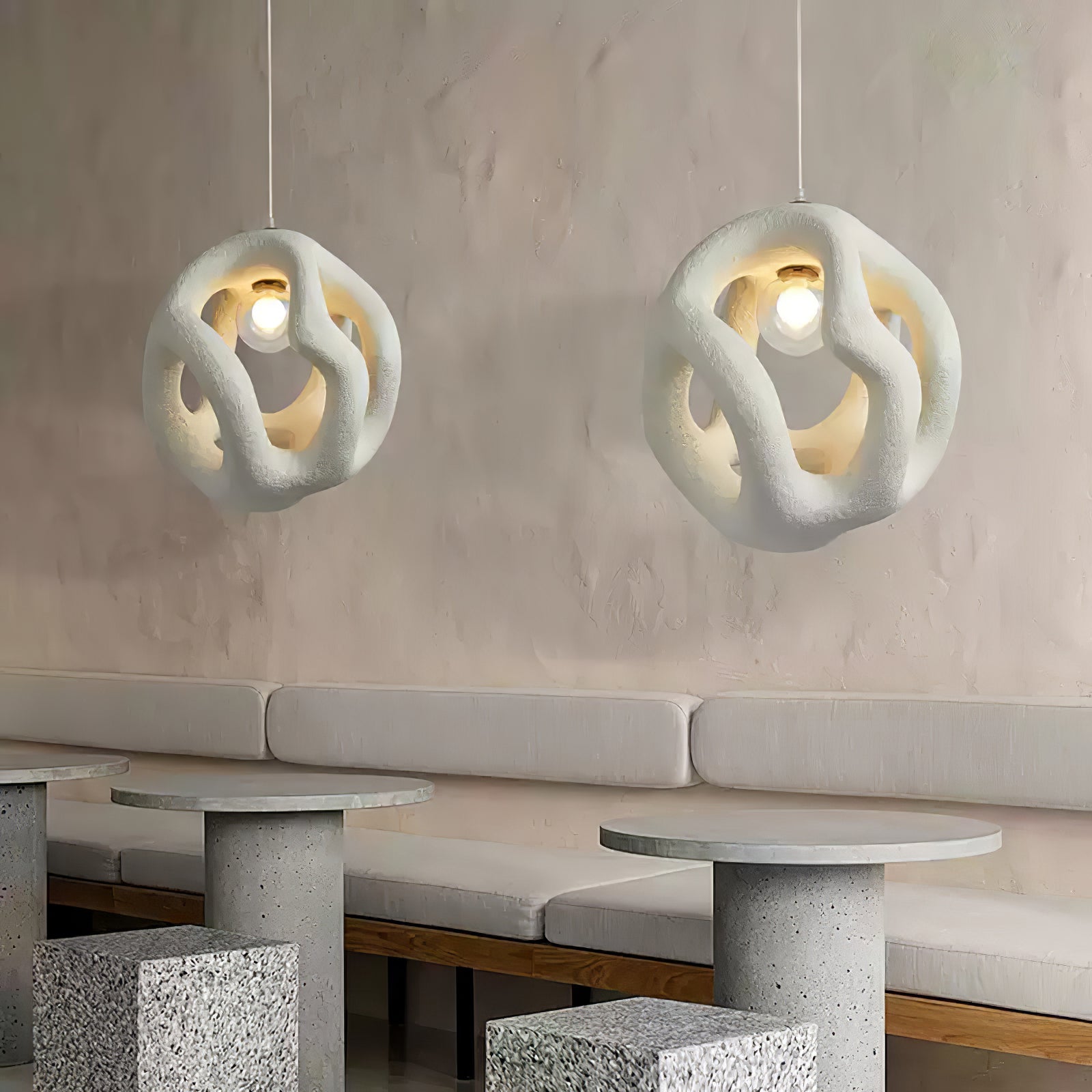 Corra Wabi-Sabi Pendant Light-Neutral Decor