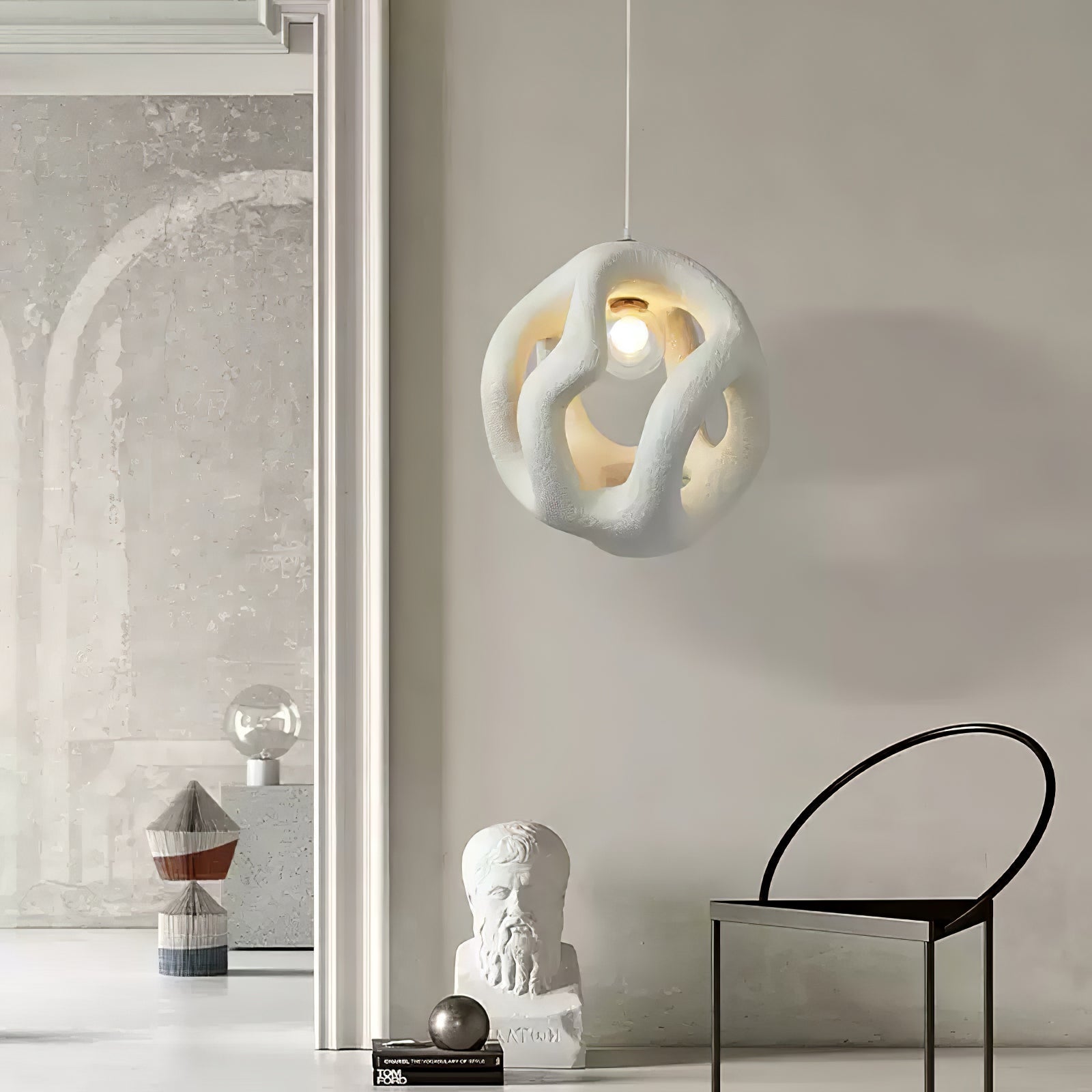 Corra Wabi-Sabi Pendant Light-Neutral Decor