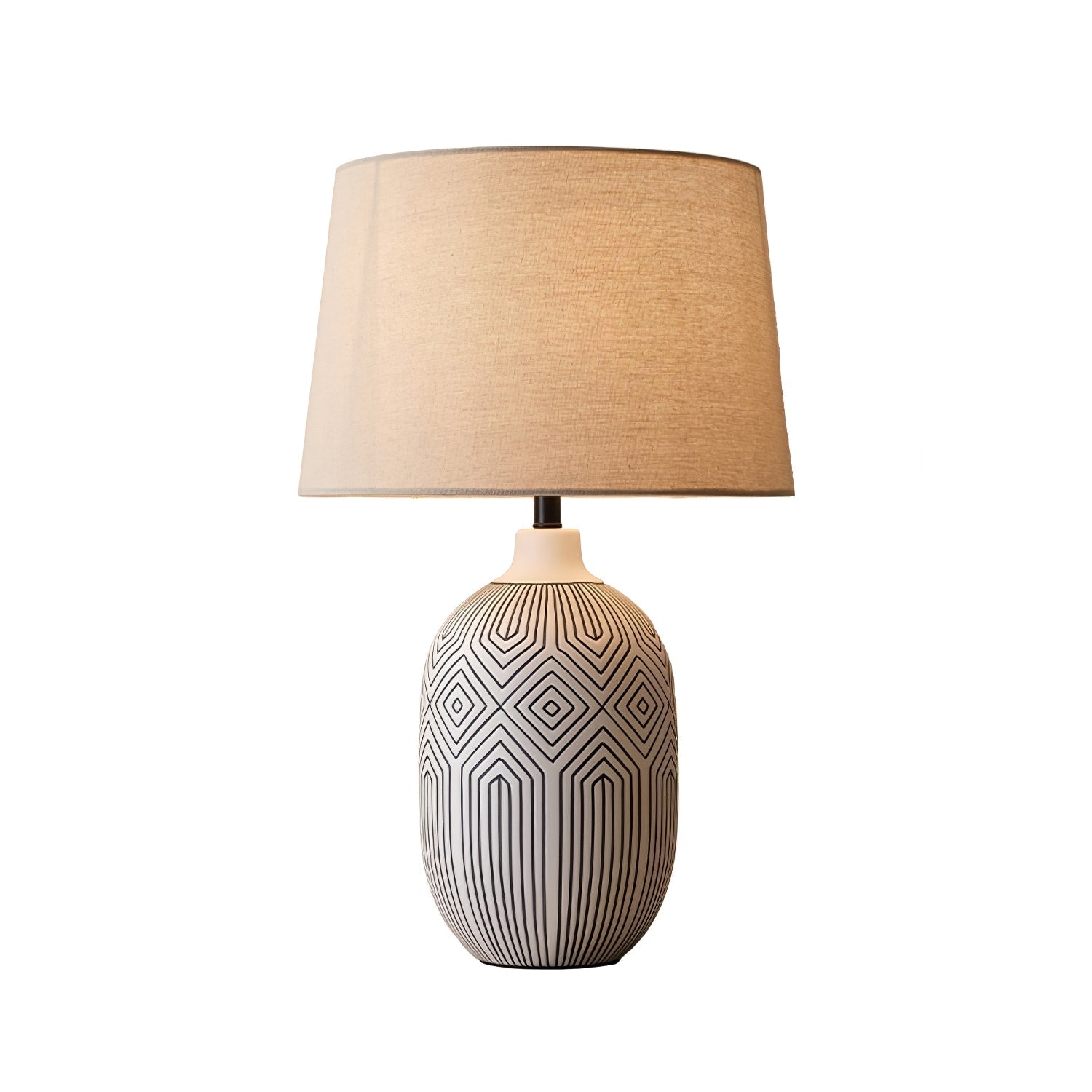 Brittany Modern Ceramics Table Lamp-Neutral Decor