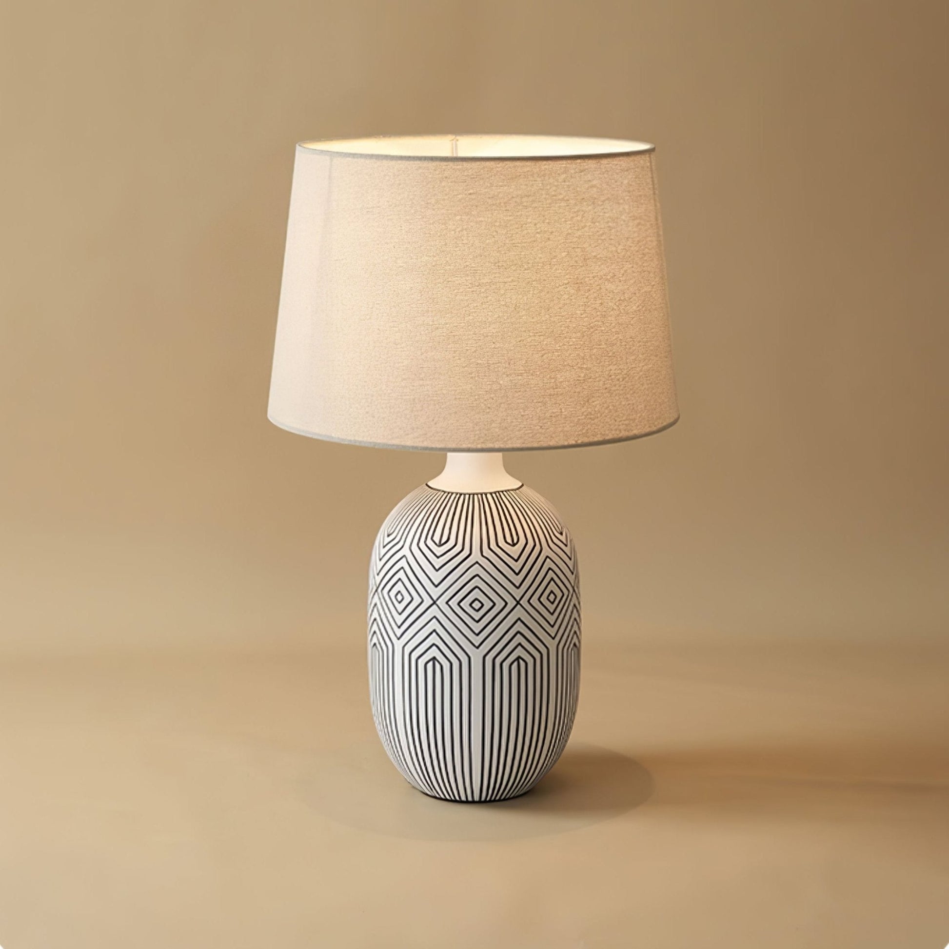 Brittany Modern Ceramics Table Lamp-Neutral Decor