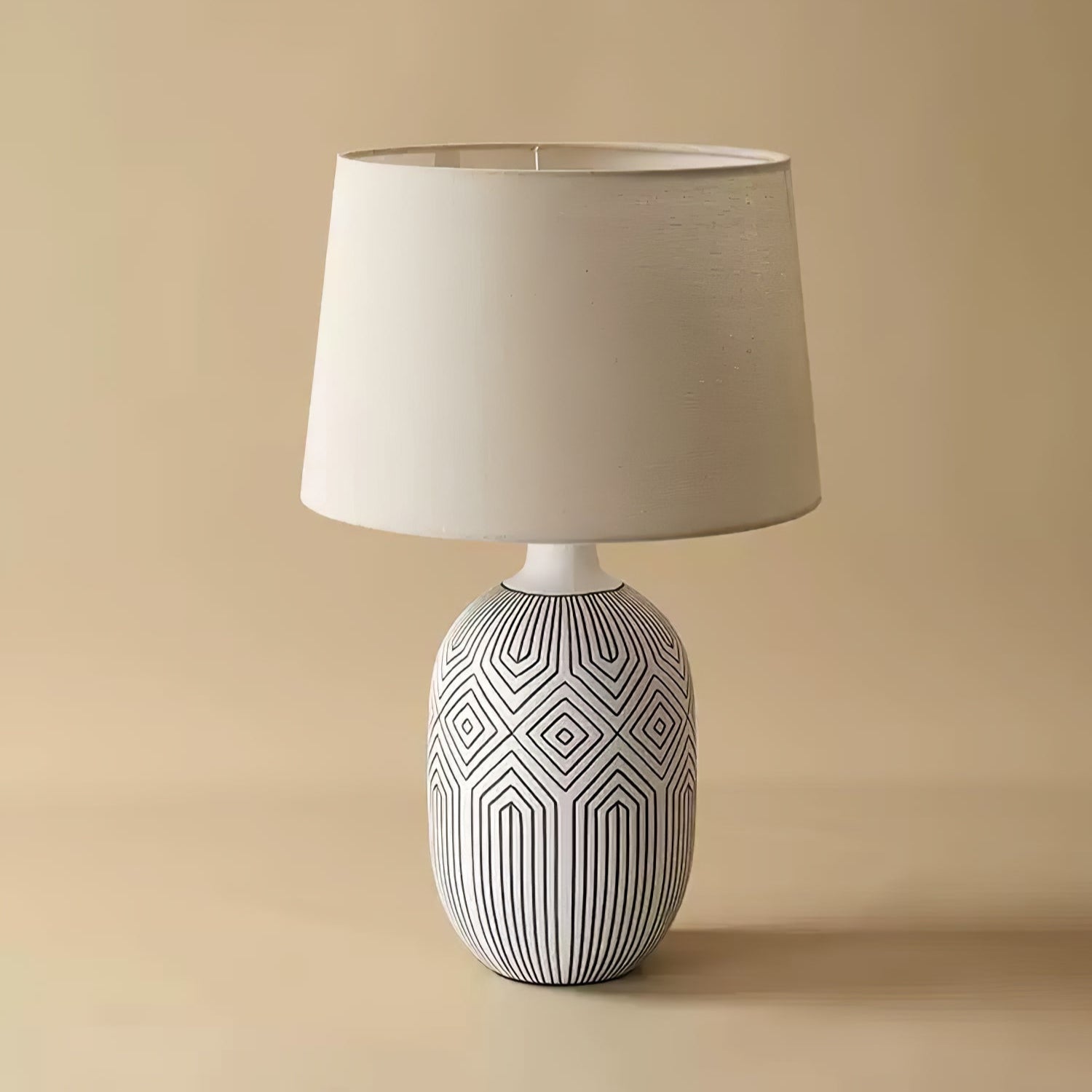 Brittany Modern Ceramics Table Lamp-Neutral Decor
