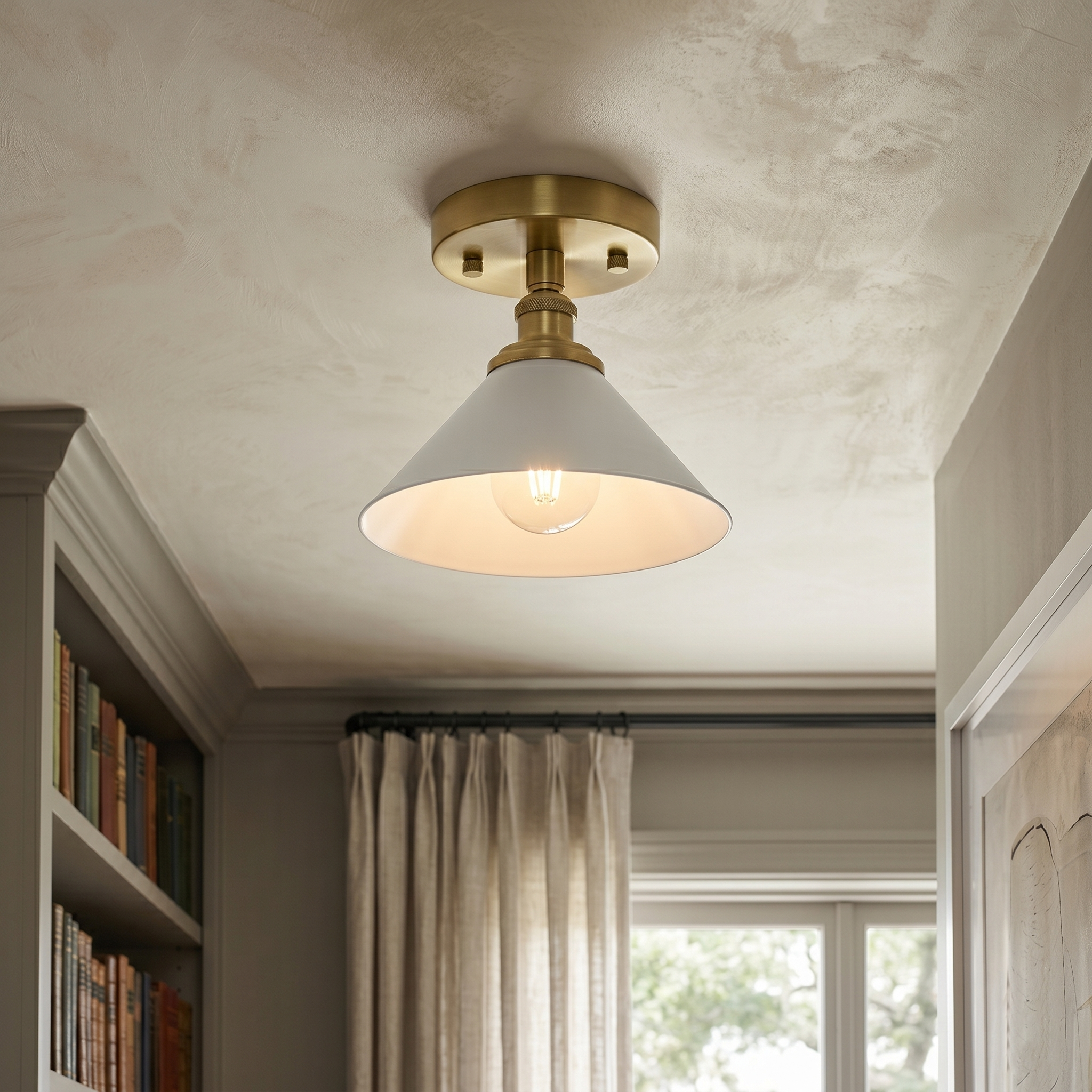Neya Brass Minimalist DesignCeiling Lamp