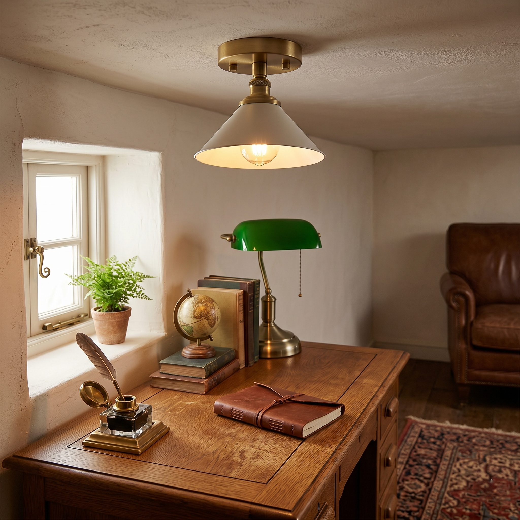 Neya Brass Minimalist DesignCeiling Lamp