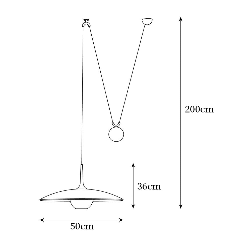 Pendant Lamp Adjustable Pulley Drop Chrome Finish Sleek Modern