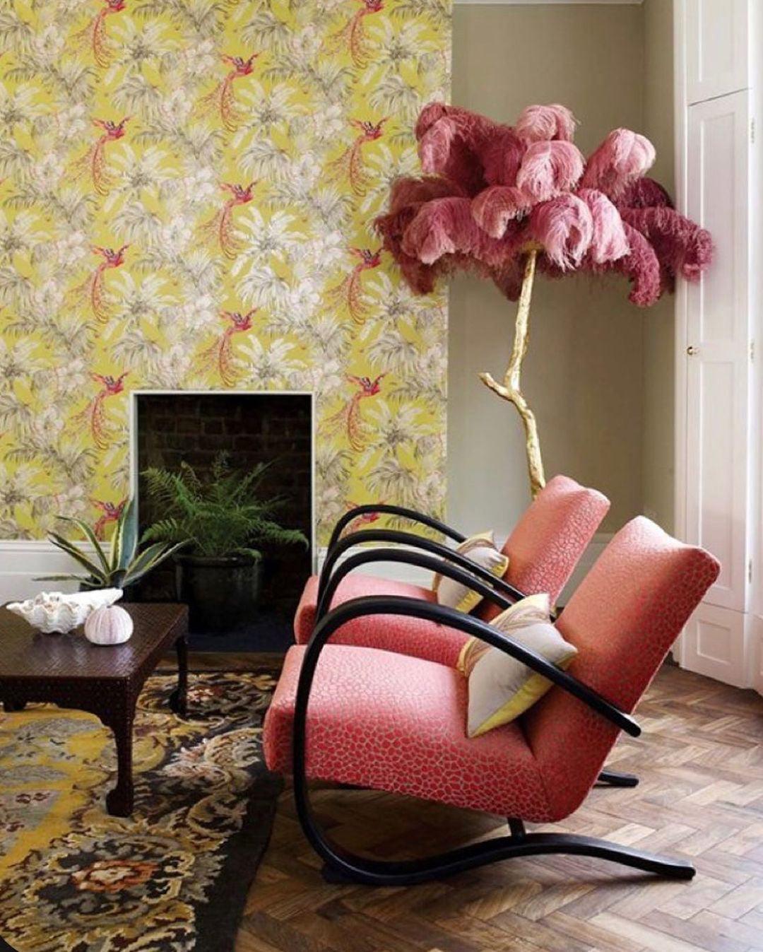 Selis Feather Brass Floor Lamp-Neutral Decor
