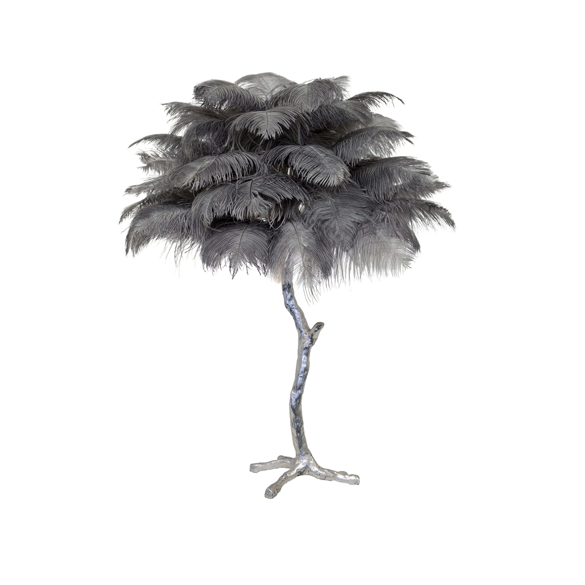 Keveno Brass Feather Elegant Table Lamp-Neutral Decor
