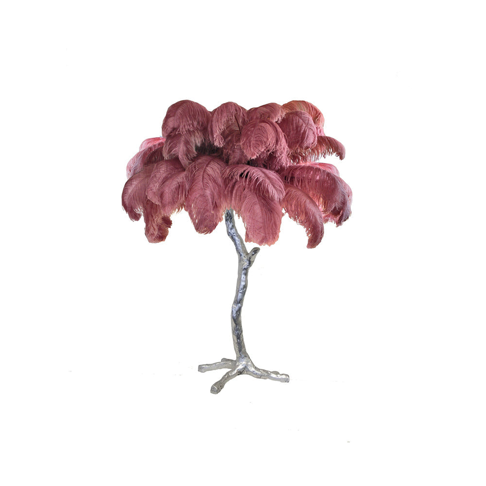 Keveno Brass Feather Elegant Table Lamp-Neutral Decor