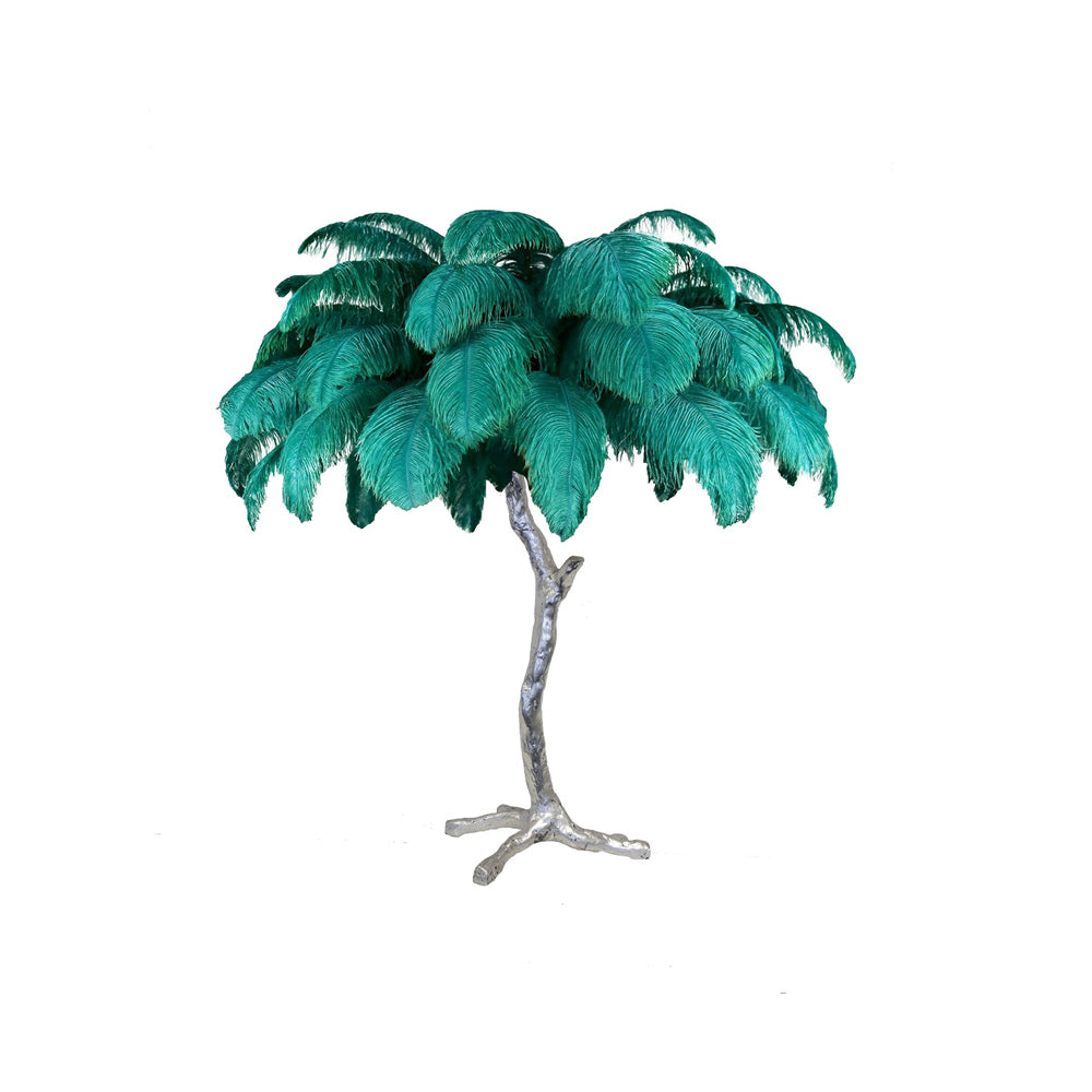 Keveno Brass Feather Elegant Table Lamp-Neutral Decor