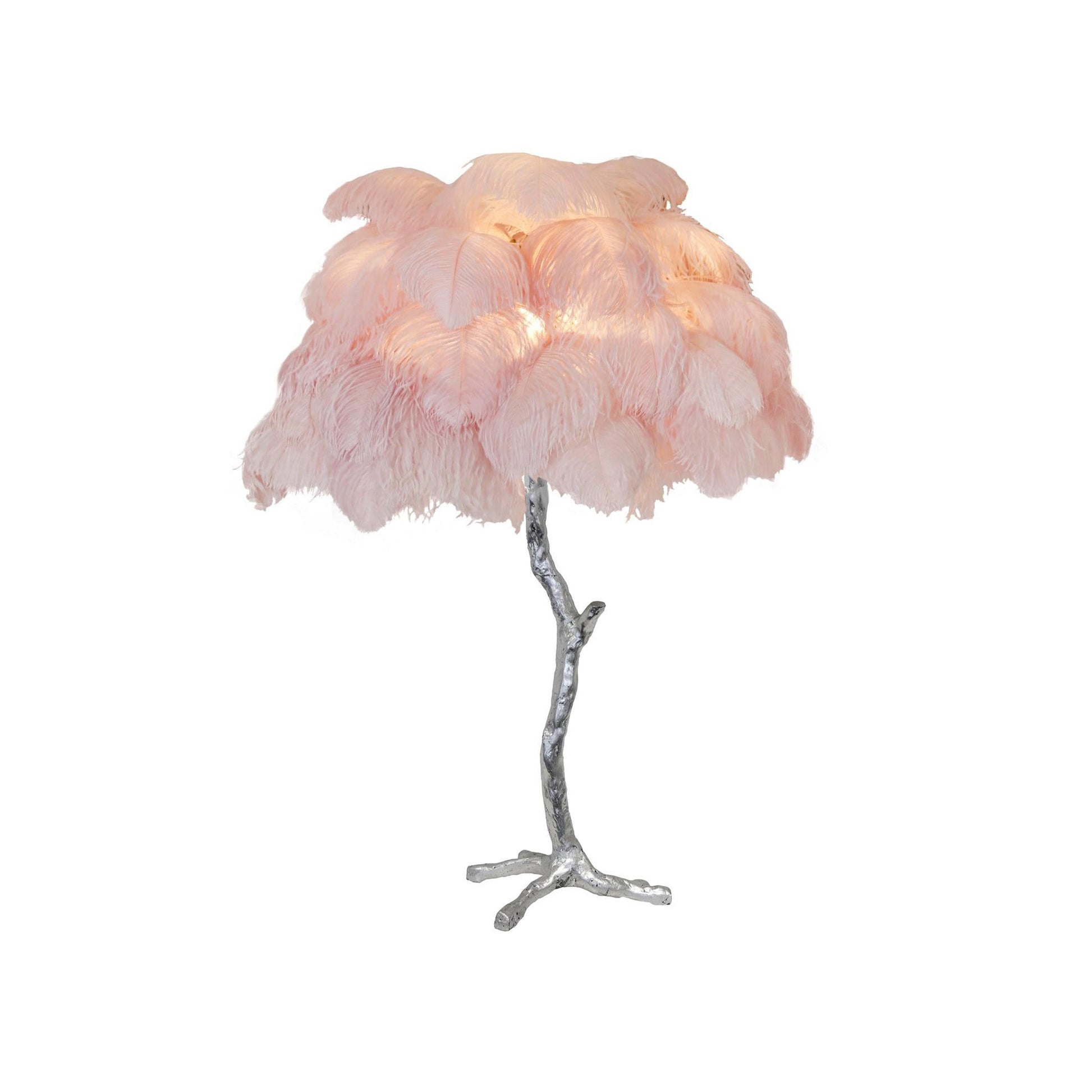Keveno Brass Feather Elegant Table Lamp-Neutral Decor