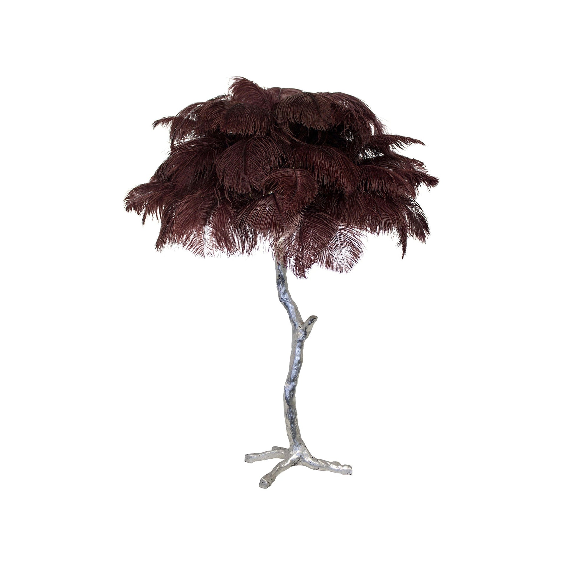 Keveno Brass Feather Elegant Table Lamp-Neutral Decor