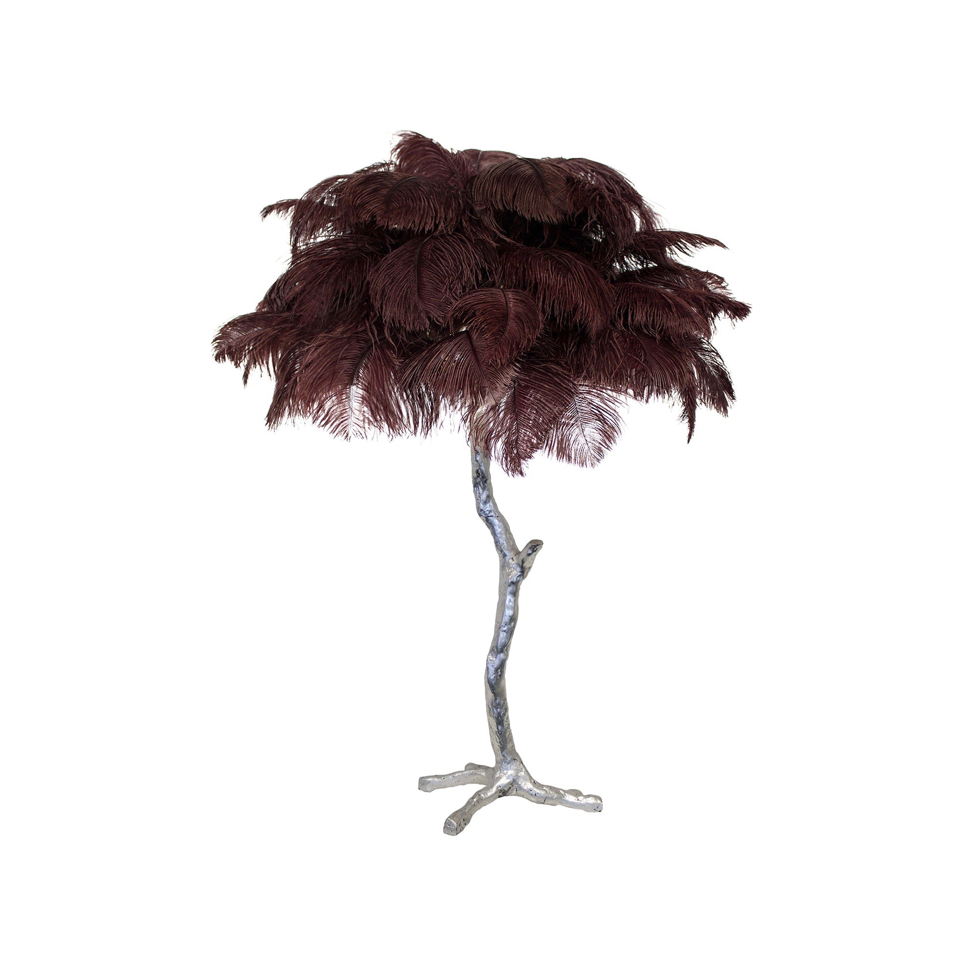 Keveno Brass Feather Elegant Table Lamp-Neutral Decor