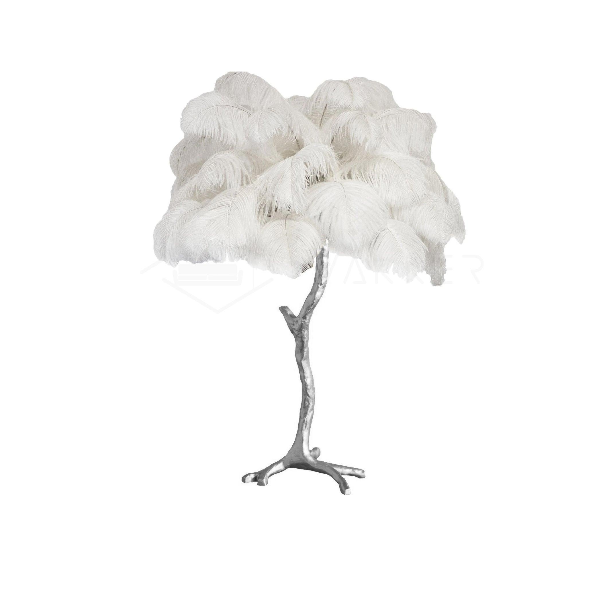 Keveno Brass Feather Elegant Table Lamp-Neutral Decor