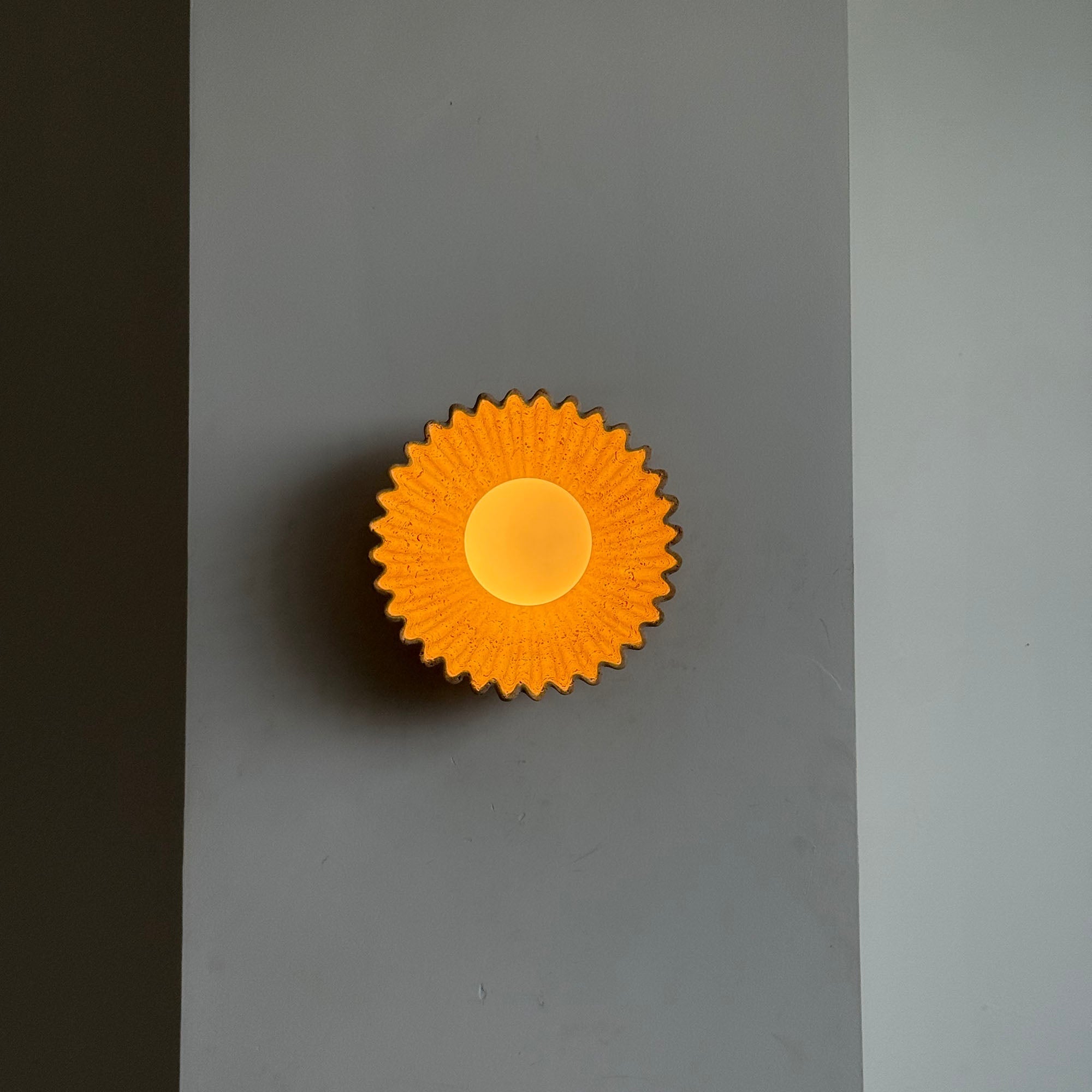 View from below the Ostro Sconce showing the G9 socket.