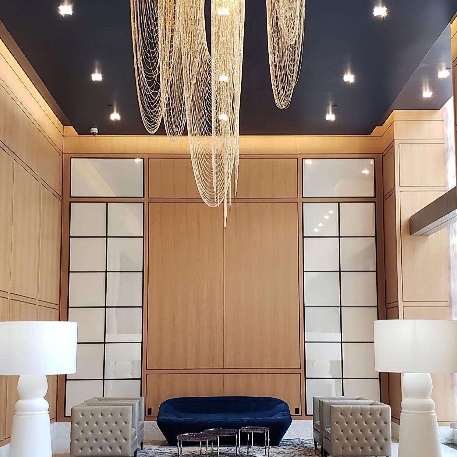 Apsht Pendant Light Copper Chain Sculptural Modern-Neutral Decor