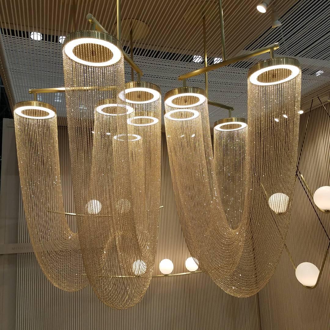 Apsht Pendant Light Copper Chain Sculptural Modern-Neutral Decor