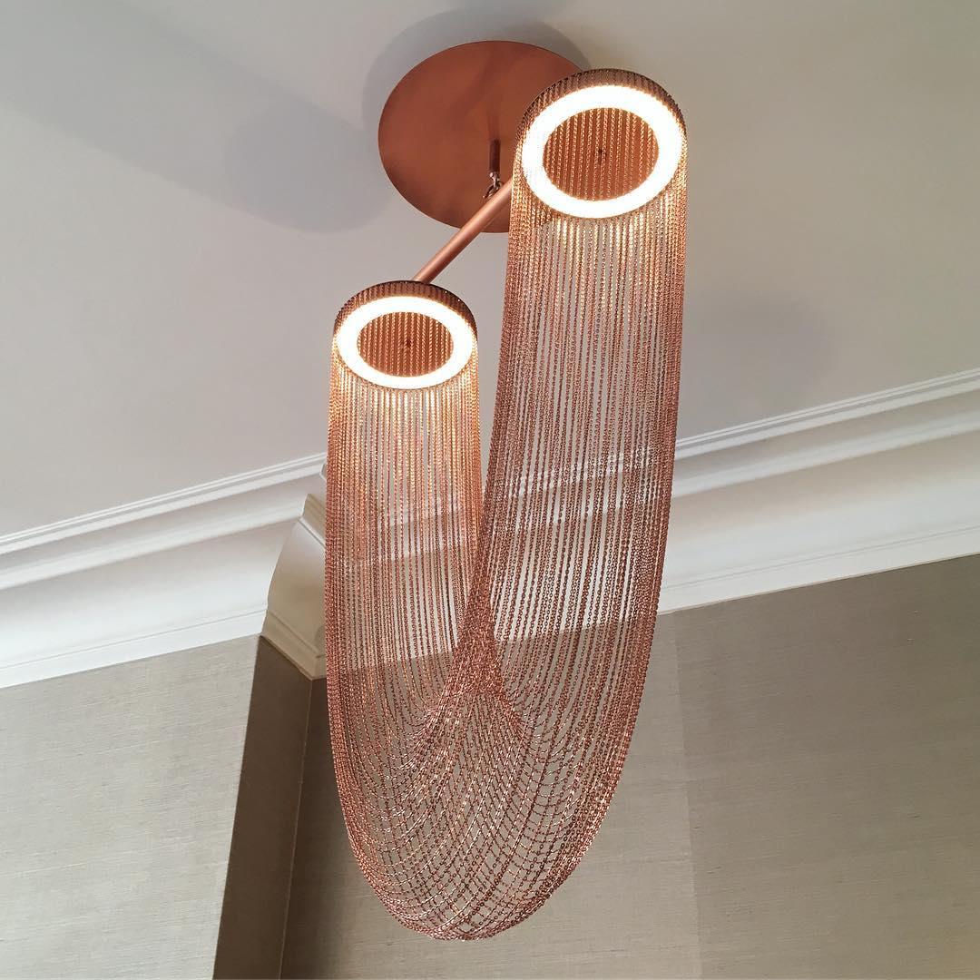 Apsht Pendant Light Copper Chain Sculptural Modern-Neutral Decor