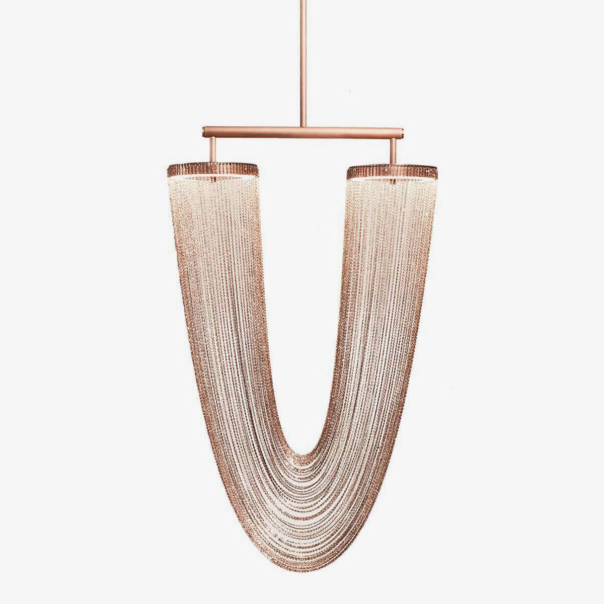 Apsht Pendant Light Copper Chain Sculptural Modern-Neutral Decor