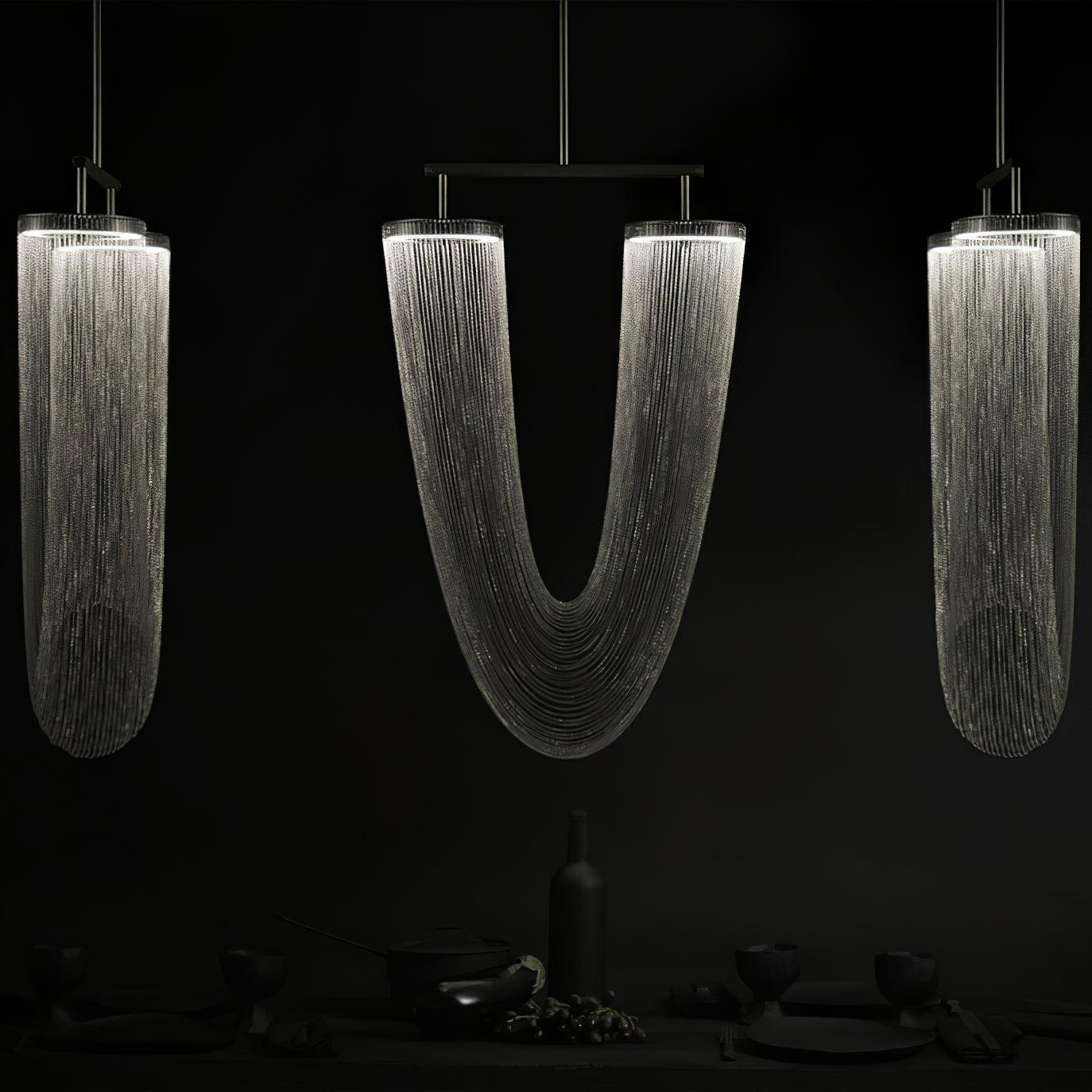 Apsht Pendant Light Copper Chain Sculptural Modern-Neutral Decor