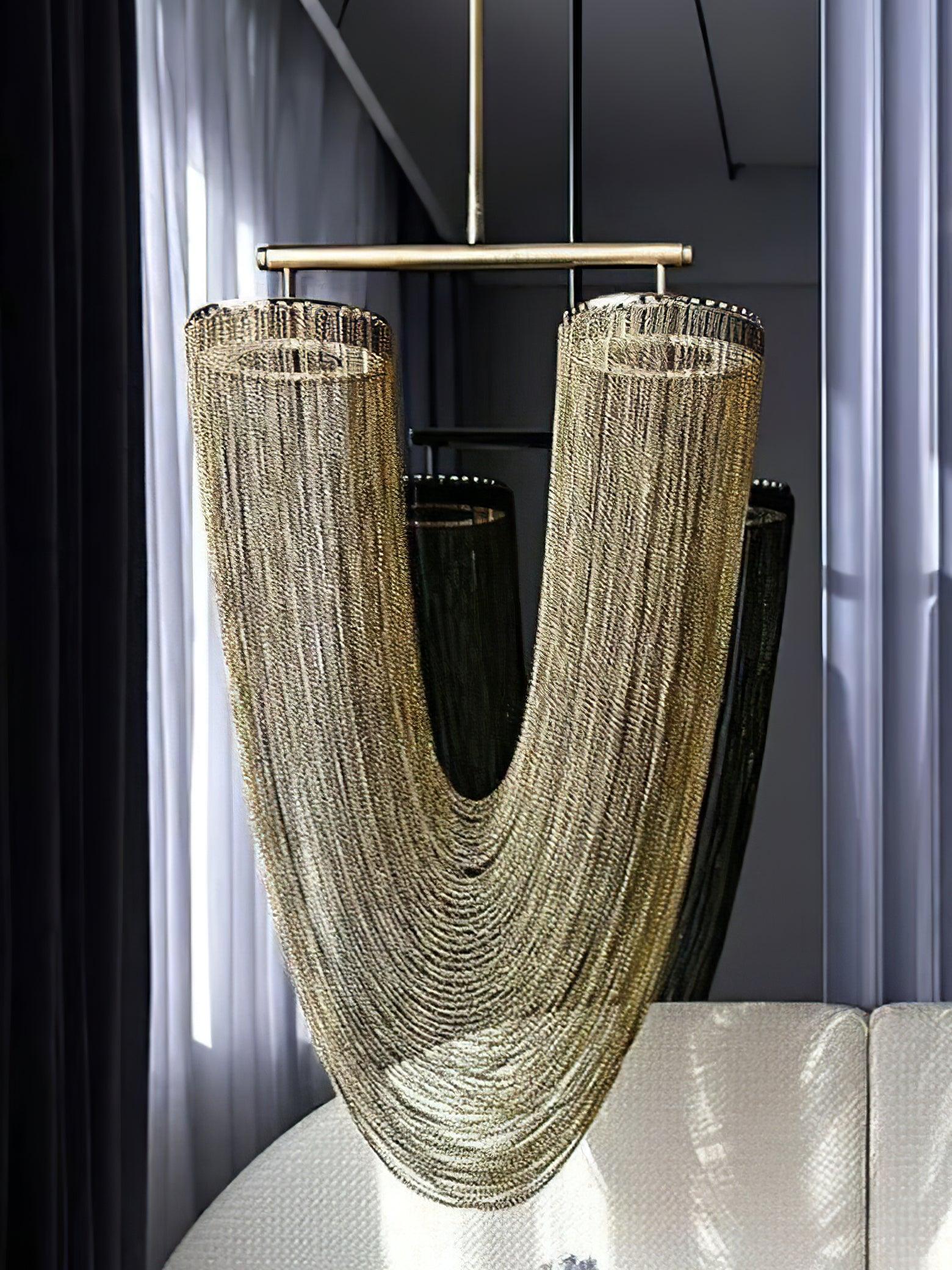 Apsht Pendant Light Copper Chain Sculptural Modern-Neutral Decor