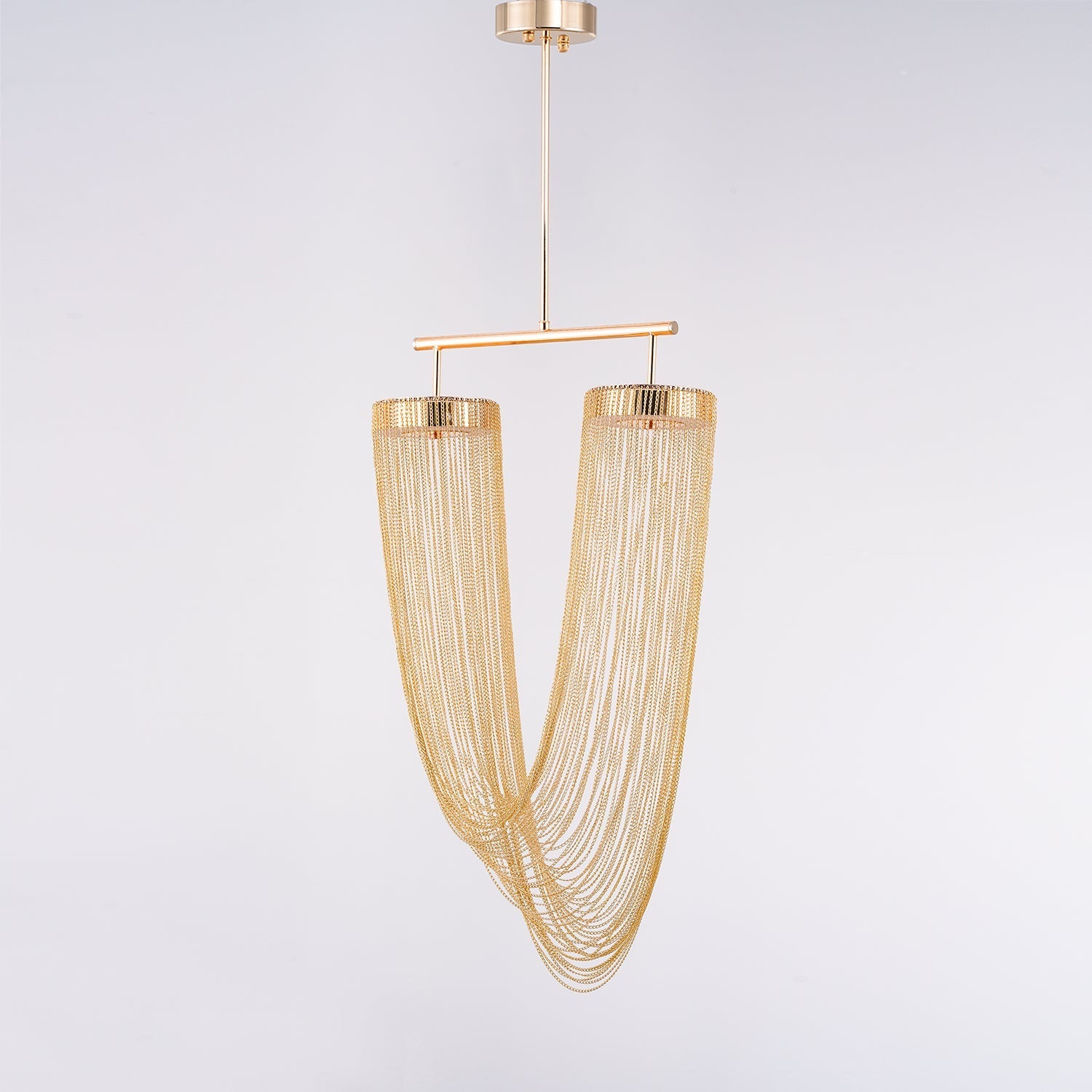 Apsht Pendant Light Copper Chain Sculptural Modern-Neutral Decor