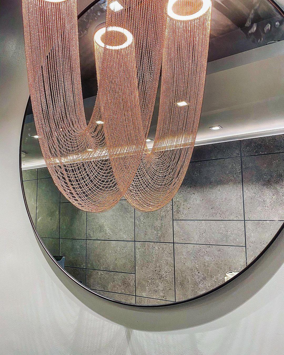 Apsht Pendant Light Copper Chain Sculptural Modern-Neutral Decor