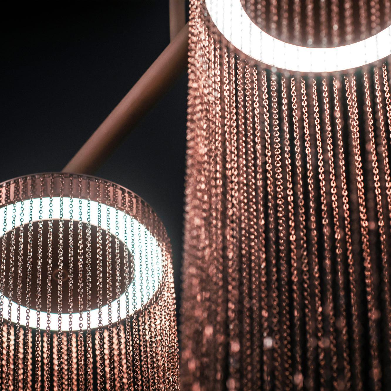 Apsht Pendant Light Copper Chain Sculptural Modern-Neutral Decor