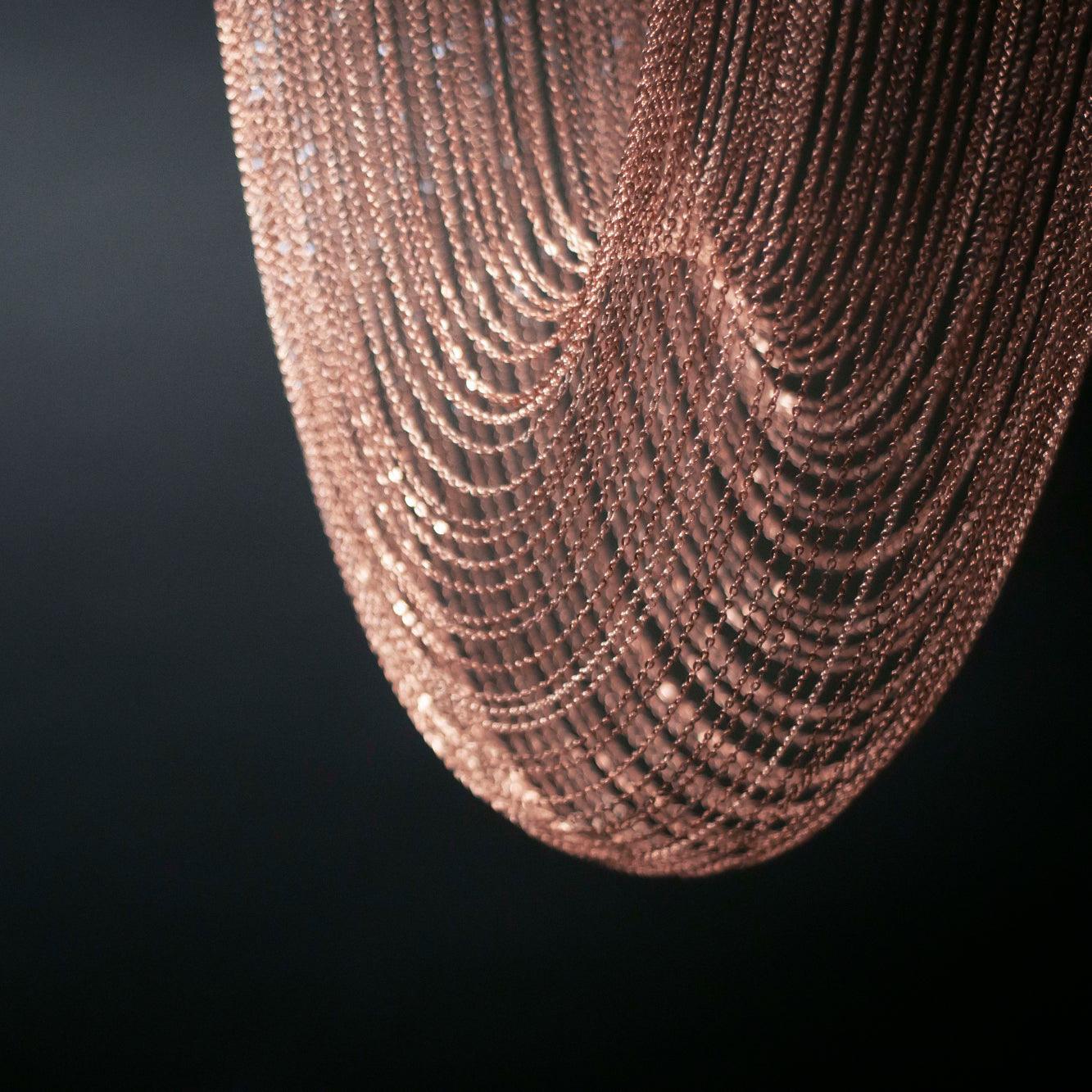 Apsht Pendant Light Copper Chain Sculptural Modern-Neutral Decor