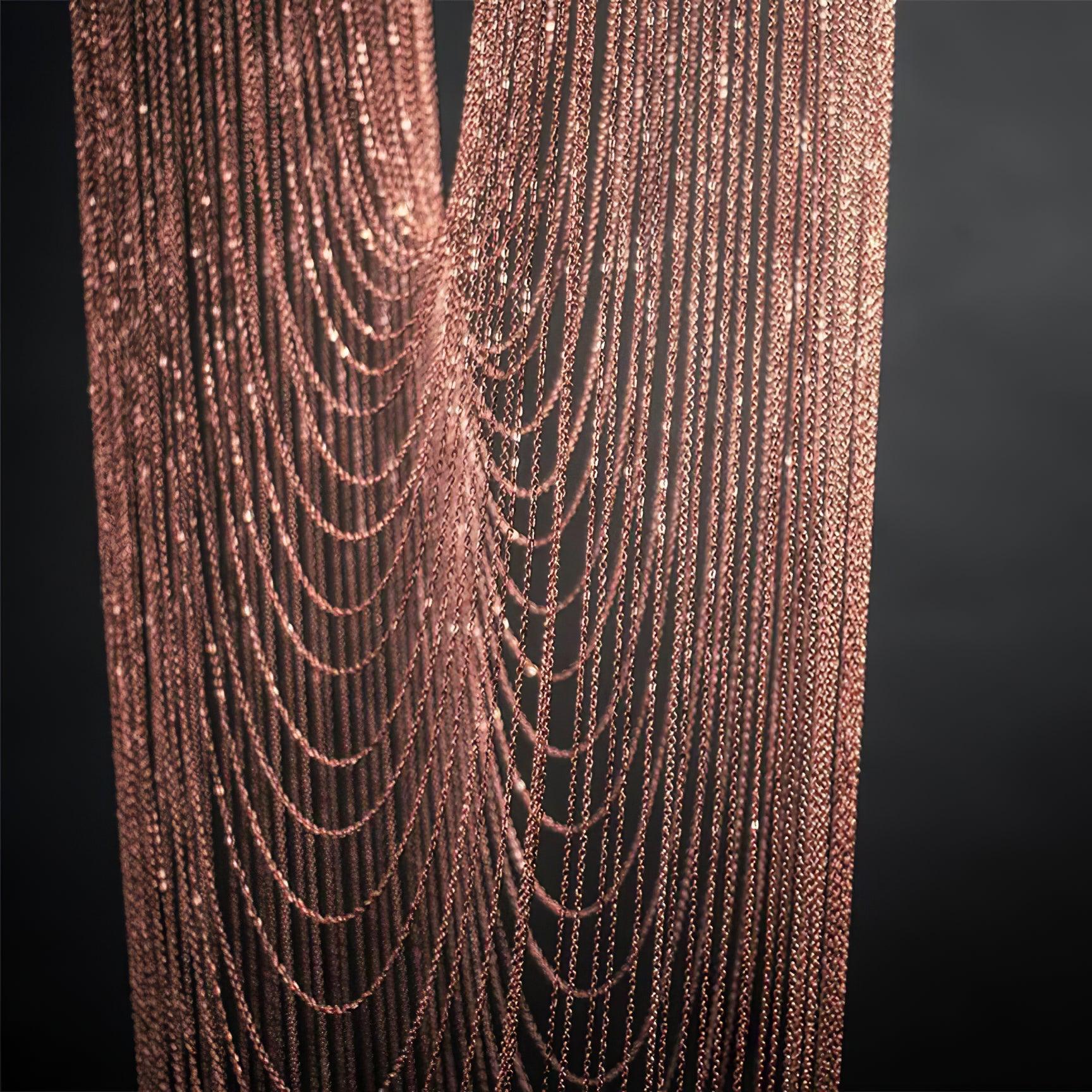 Apsht Pendant Light Copper Chain Sculptural Modern-Neutral Decor