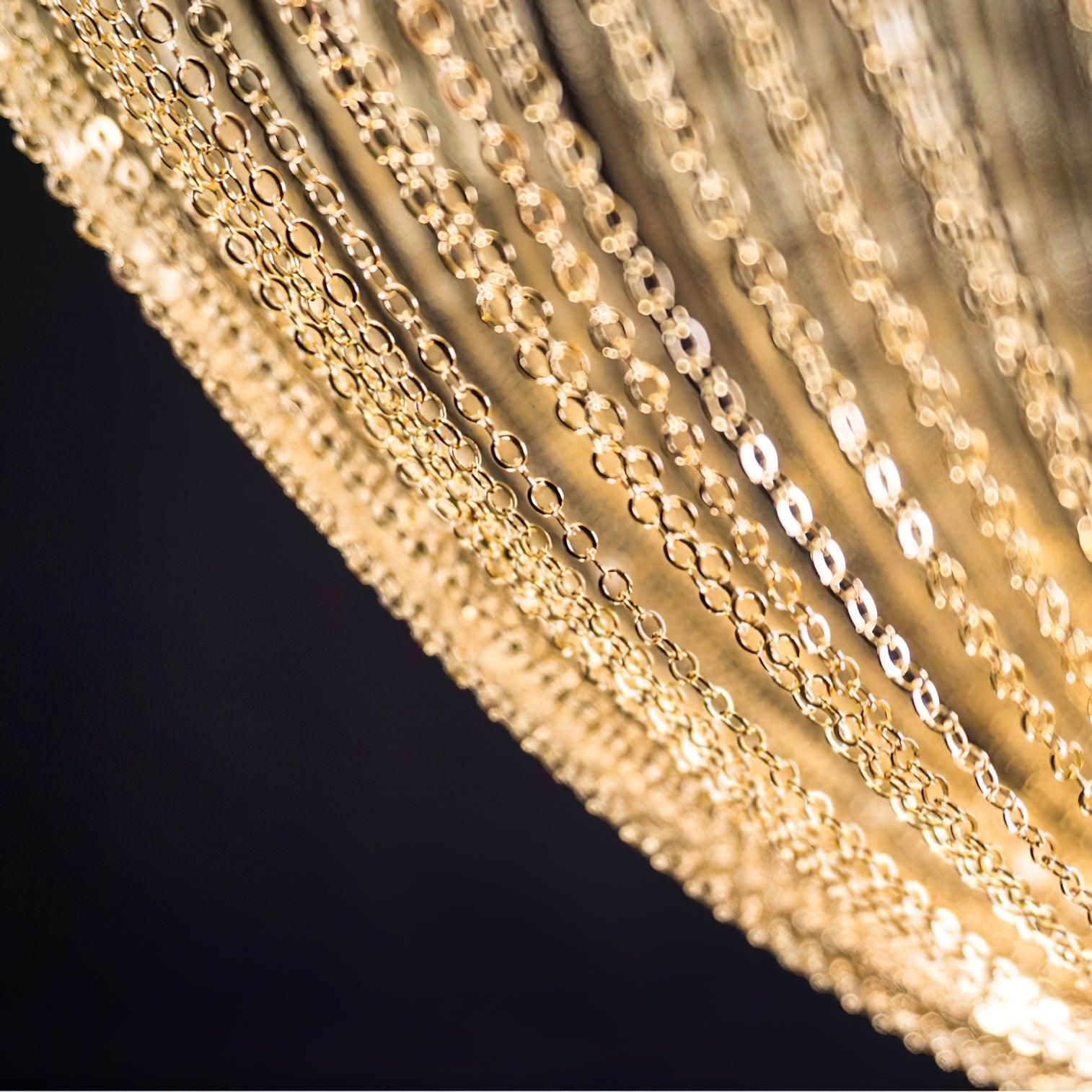 Apsht Pendant Light Copper Chain Sculptural Modern-Neutral Decor