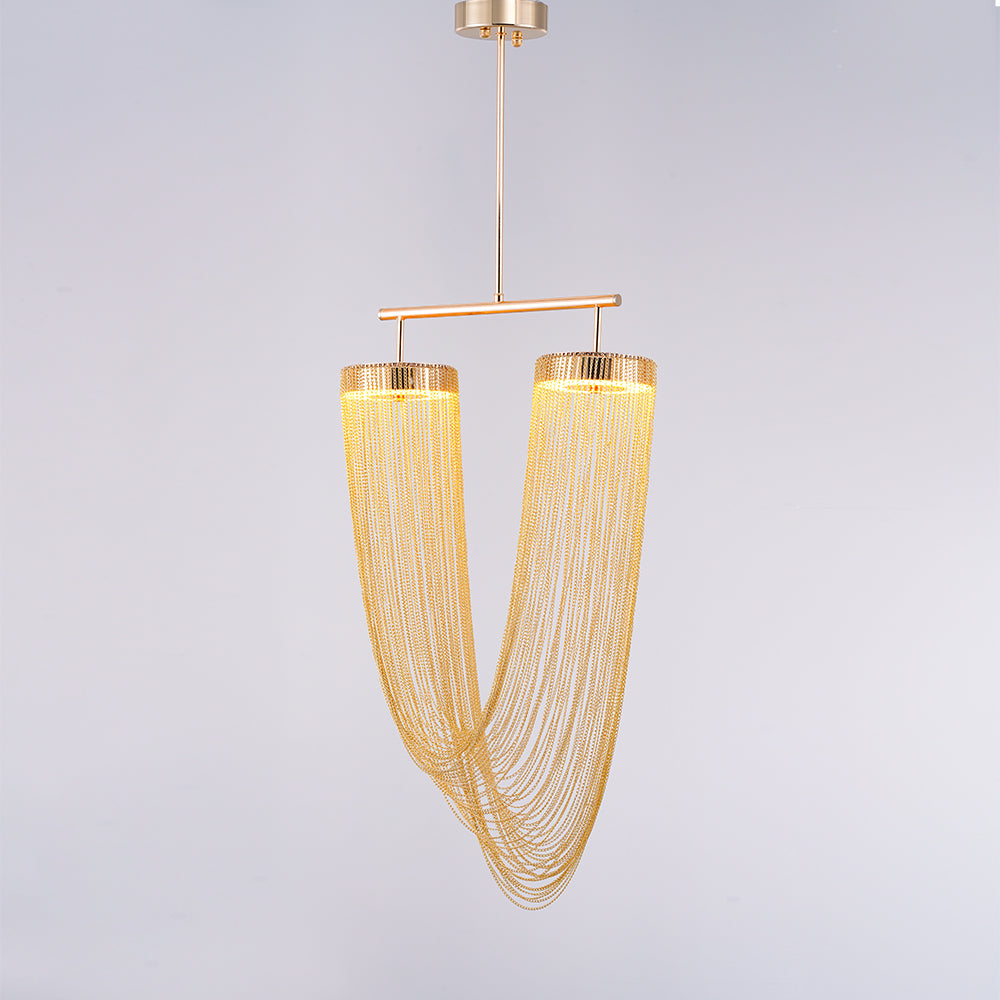Apsht Pendant Light Copper Chain Sculptural Modern-Neutral Decor