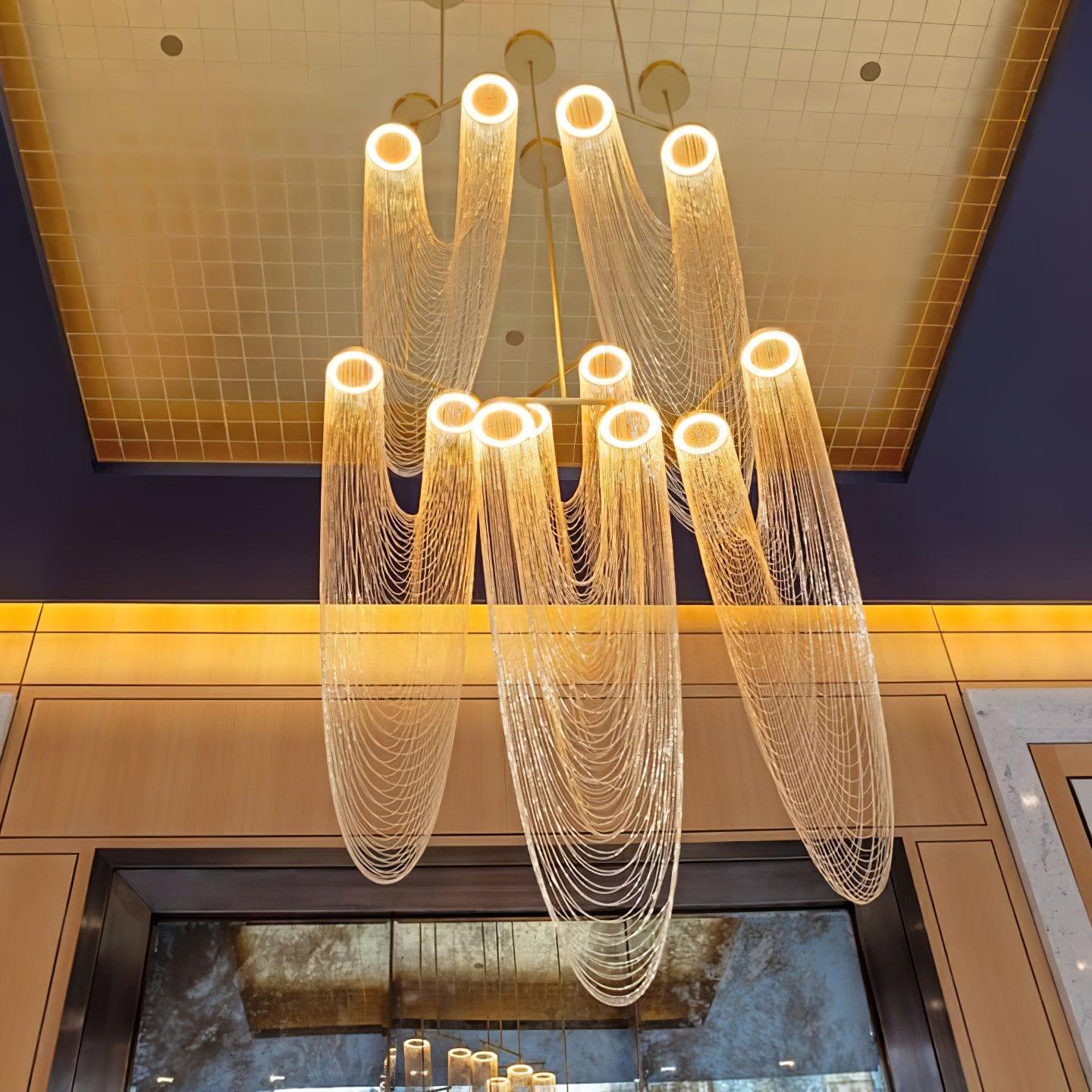 Apsht Pendant Light Copper Chain Sculptural Modern-Neutral Decor