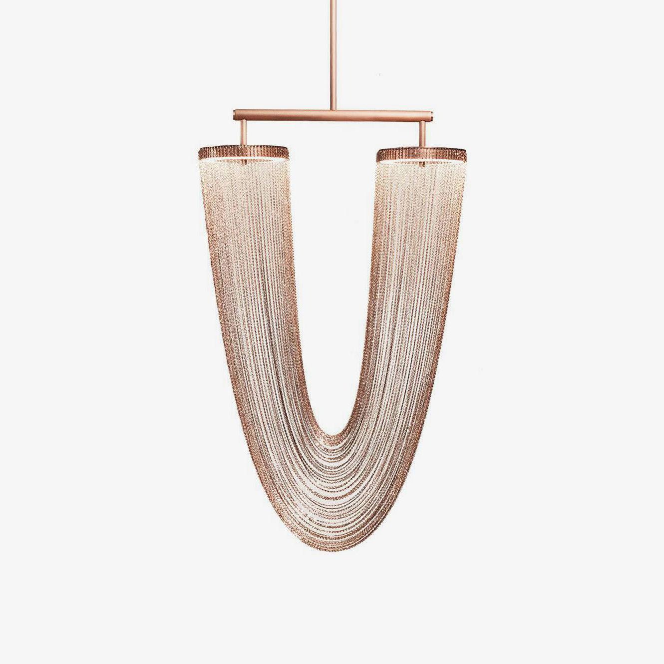 Apsht Pendant Light Copper Chain Sculptural Modern-Neutral Decor