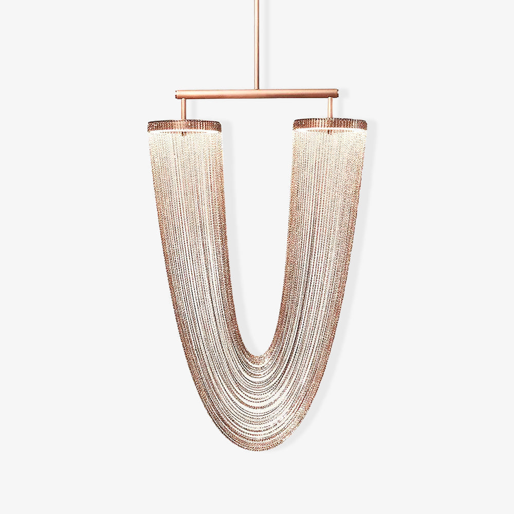 Apsht Pendant Light Copper Chain Sculptural Modern-Neutral Decor