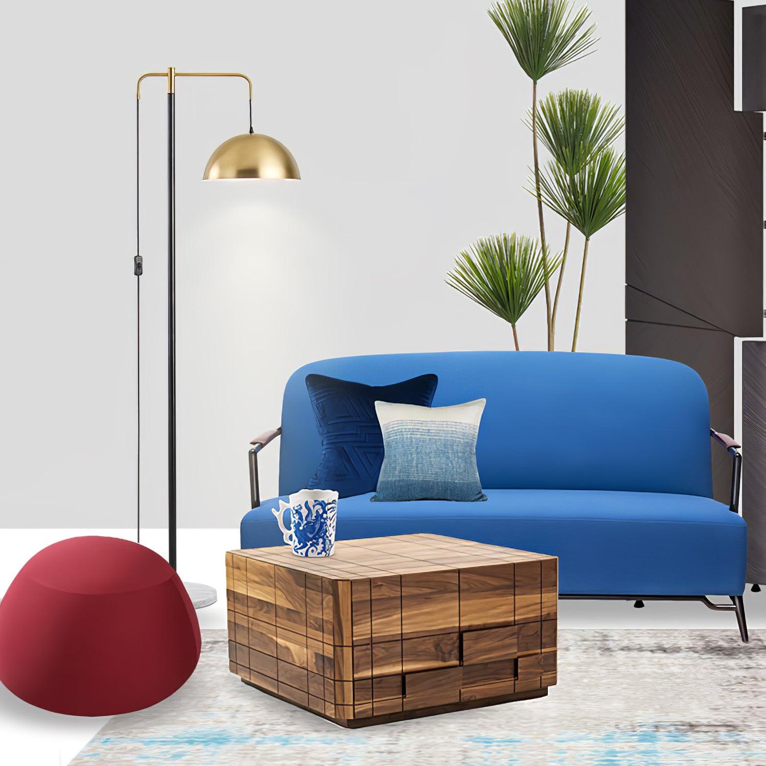 Lumirette Brass Arc Floor Lamp-Neutral Decor