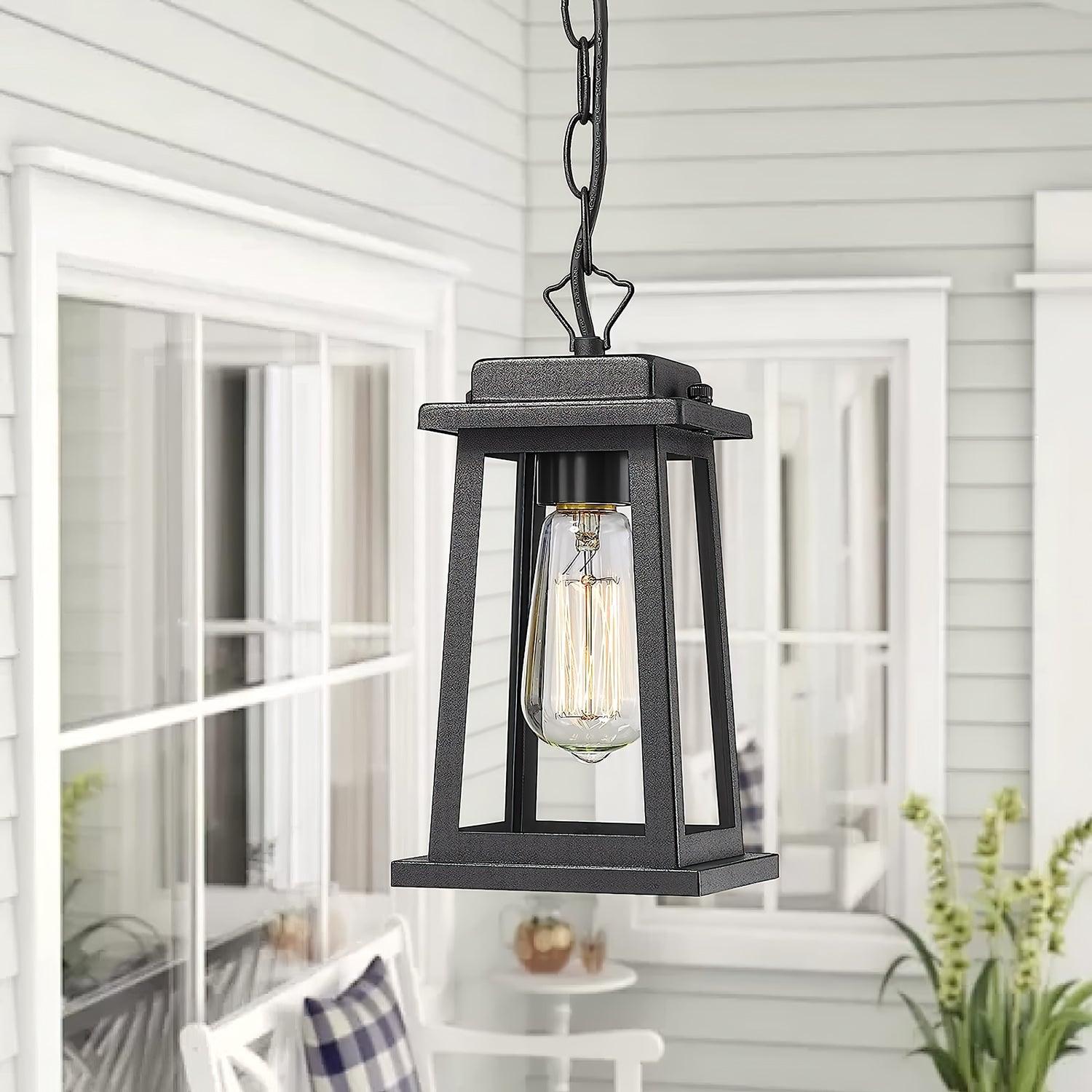 Ray Outdoor Lantern Pendant Light-Neutral Decor